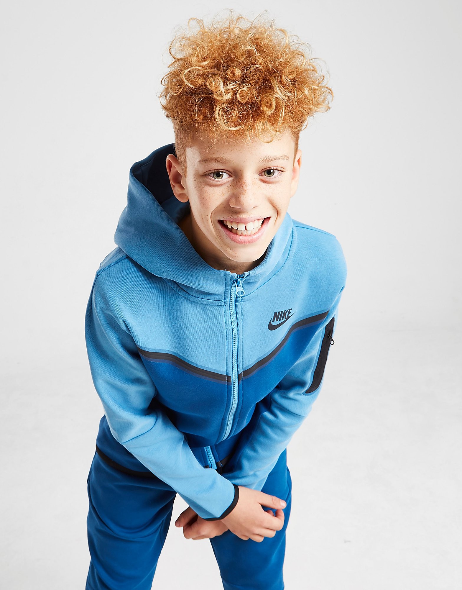 

Nike Tech Fleece Full Zip Hoodie Junior - Dutch Blue/Court Blue/Black/Black - Kids, Dutch Blue/Court Blue/Black/Black
