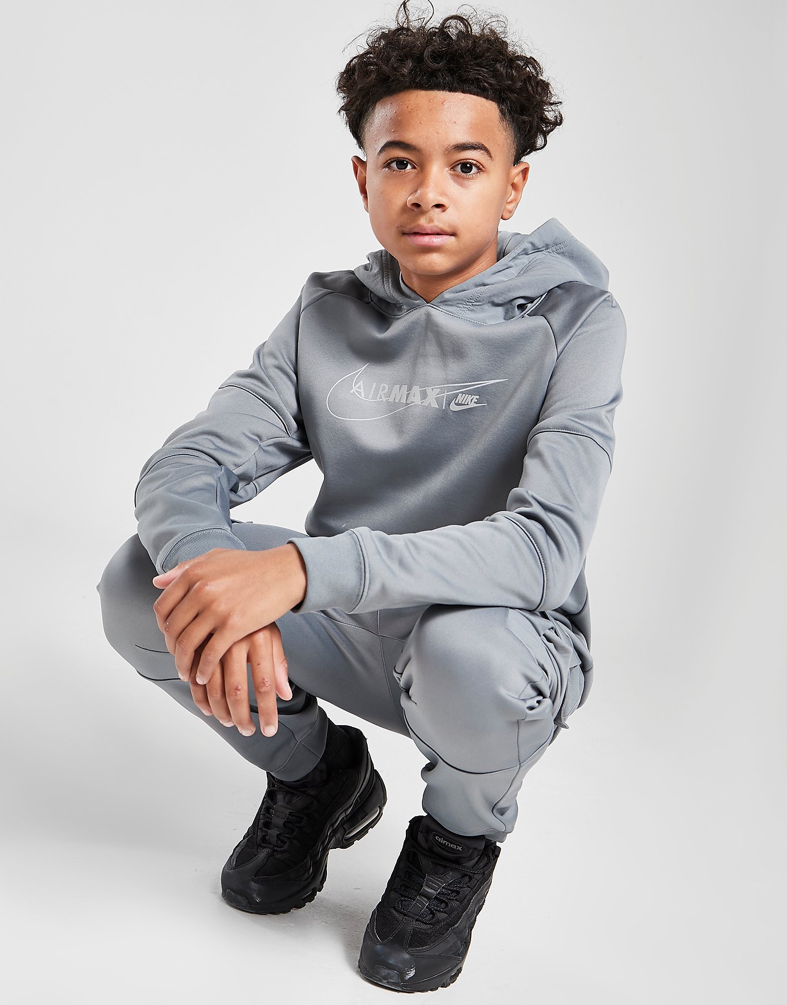 

Nike Air Max Pullover Hoodie Junior - Only at JD - Cool Grey/Cool Grey/Black - Kids, Cool Grey/Cool Grey/Black