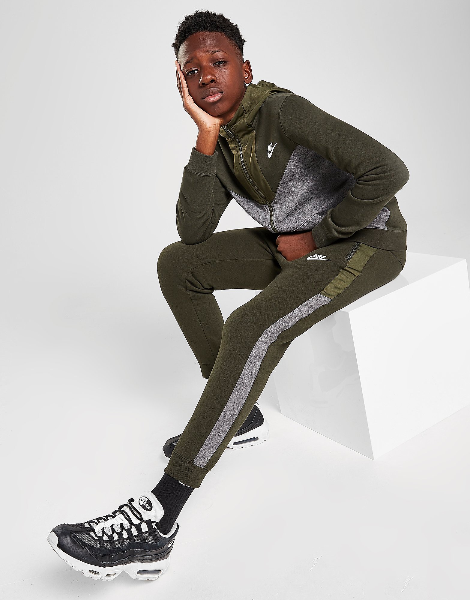 

Nike Hybrid Fleece Joggers Junior - Only at JD - Green - Kids, Green