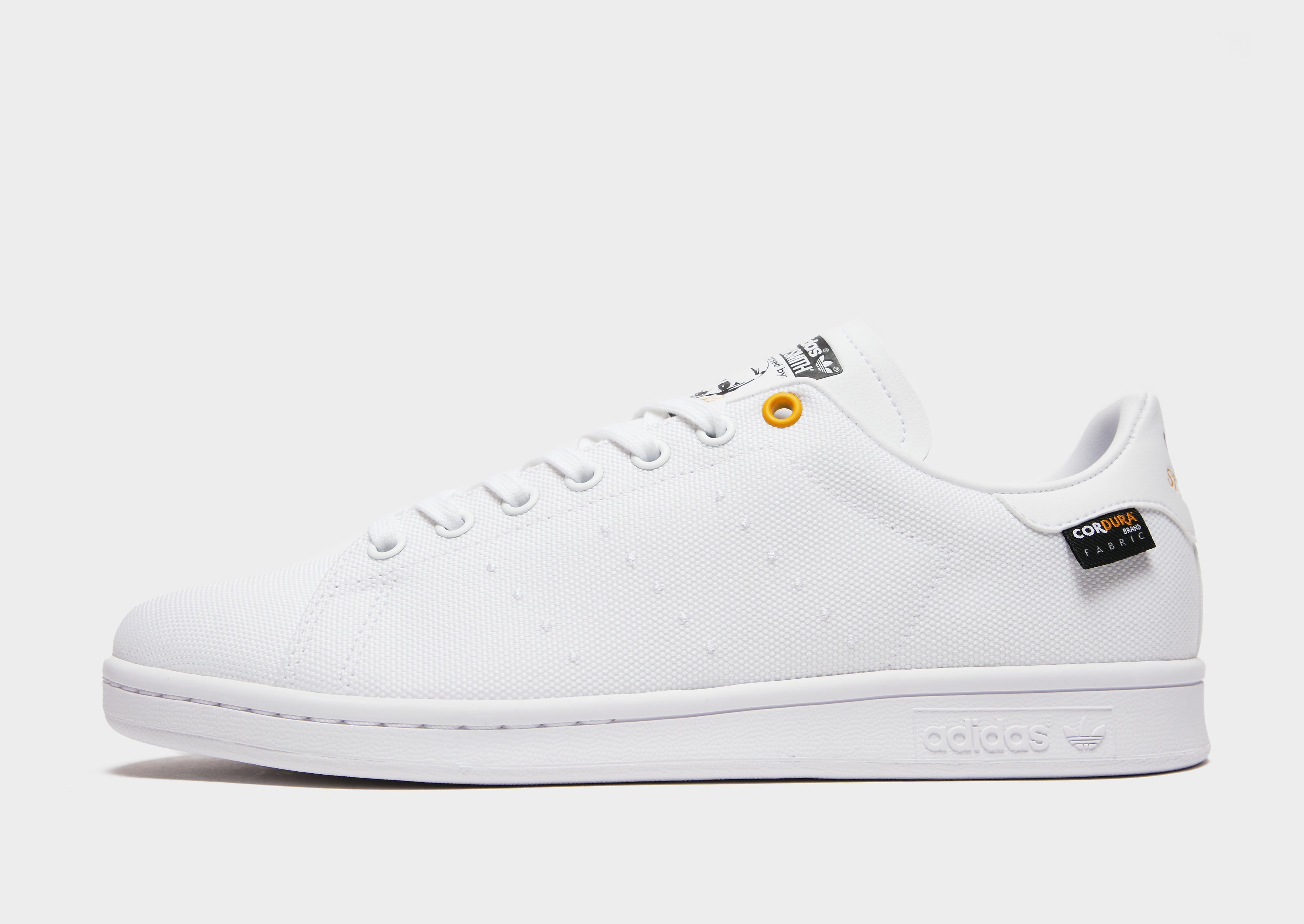 

adidas Originals Stan Smith Cordura - Cloud White / Core Black / Cloud White - Womens, Cloud White / Core Black / Cloud White