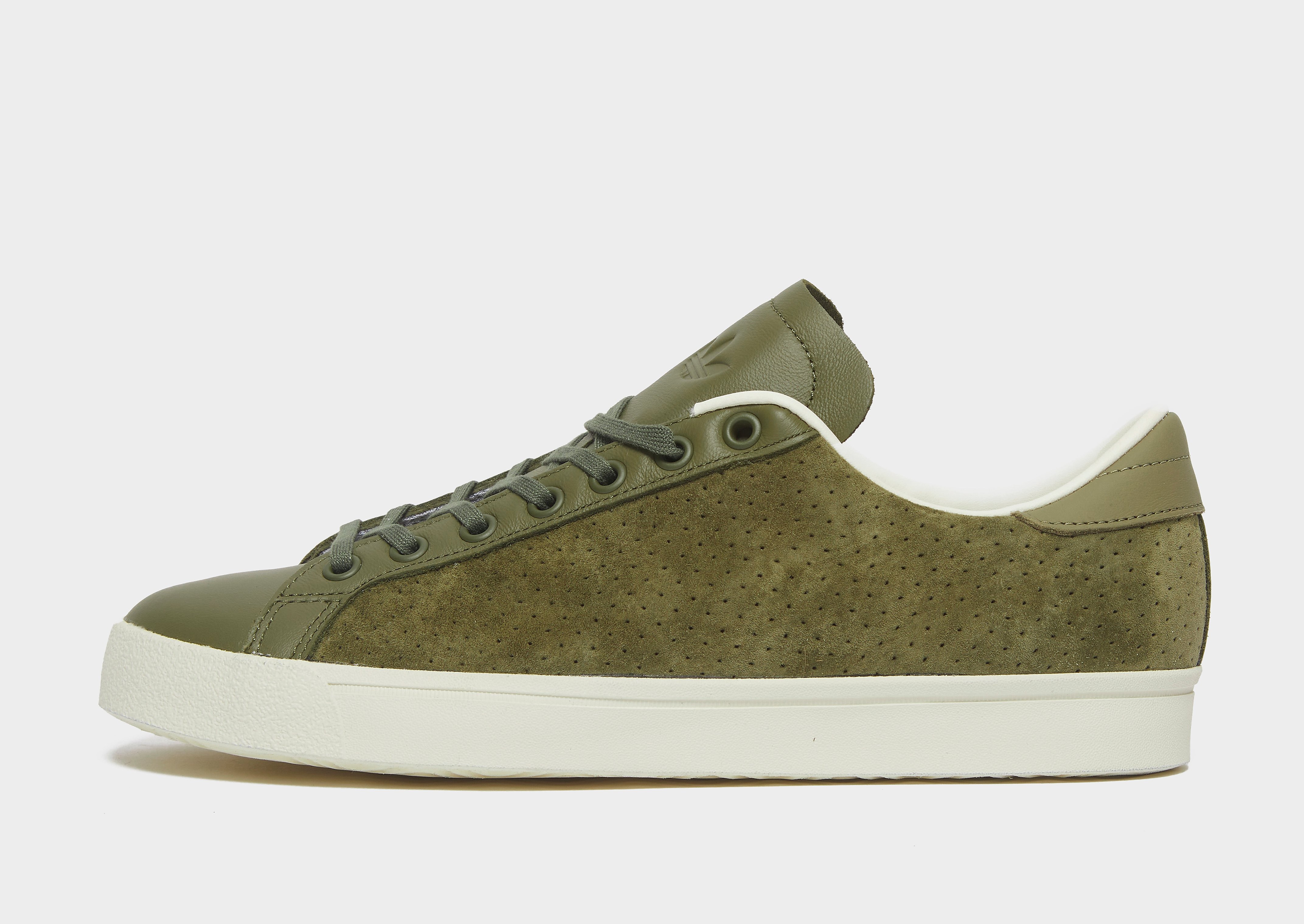 

adidas Originals Rod Laver Vintage - Focus Olive / Cream White / Orbit Green - Womens, Focus Olive / Cream White / Orbit Green