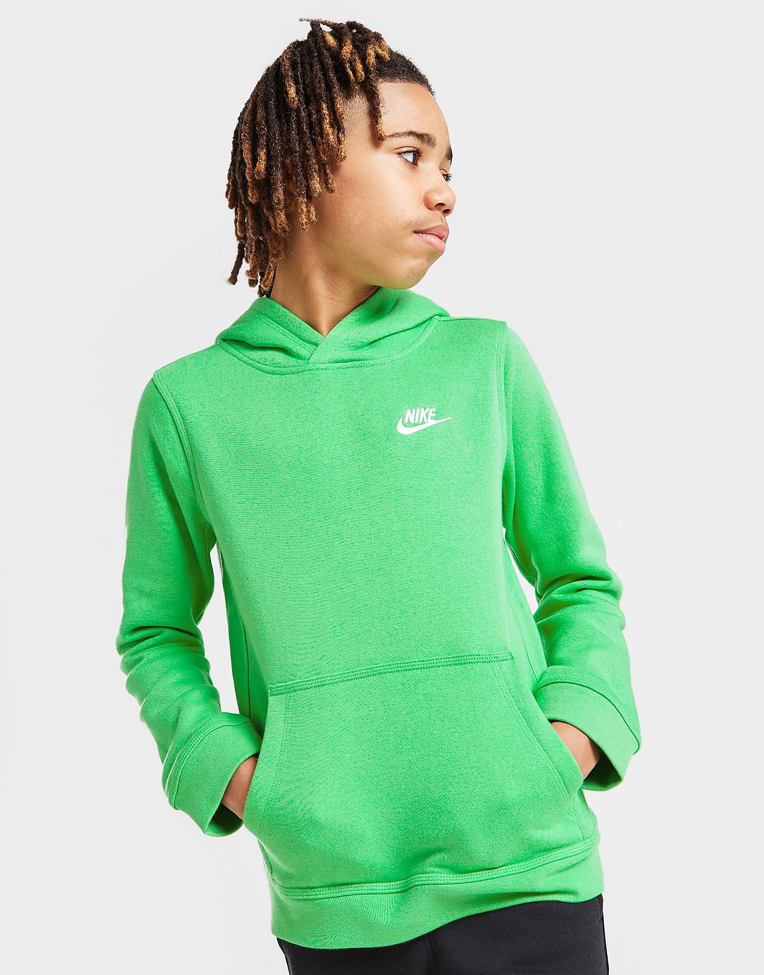 

Nike Sportswear Club Pullover Hoodie Junior - Green - Kids, Green
