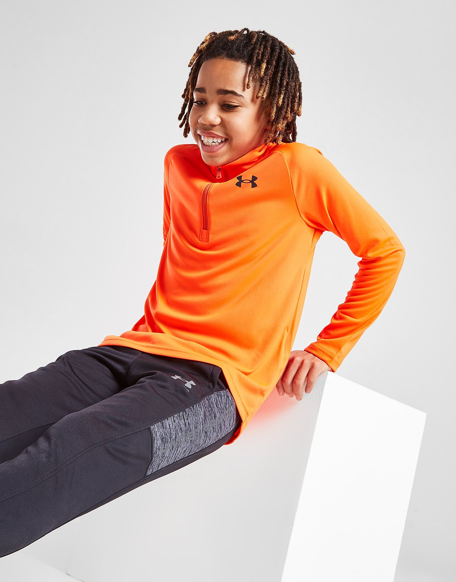 

Under Armour Tech 2.0 1/4 Zip Track Top Junior - Orange - Kids, Orange