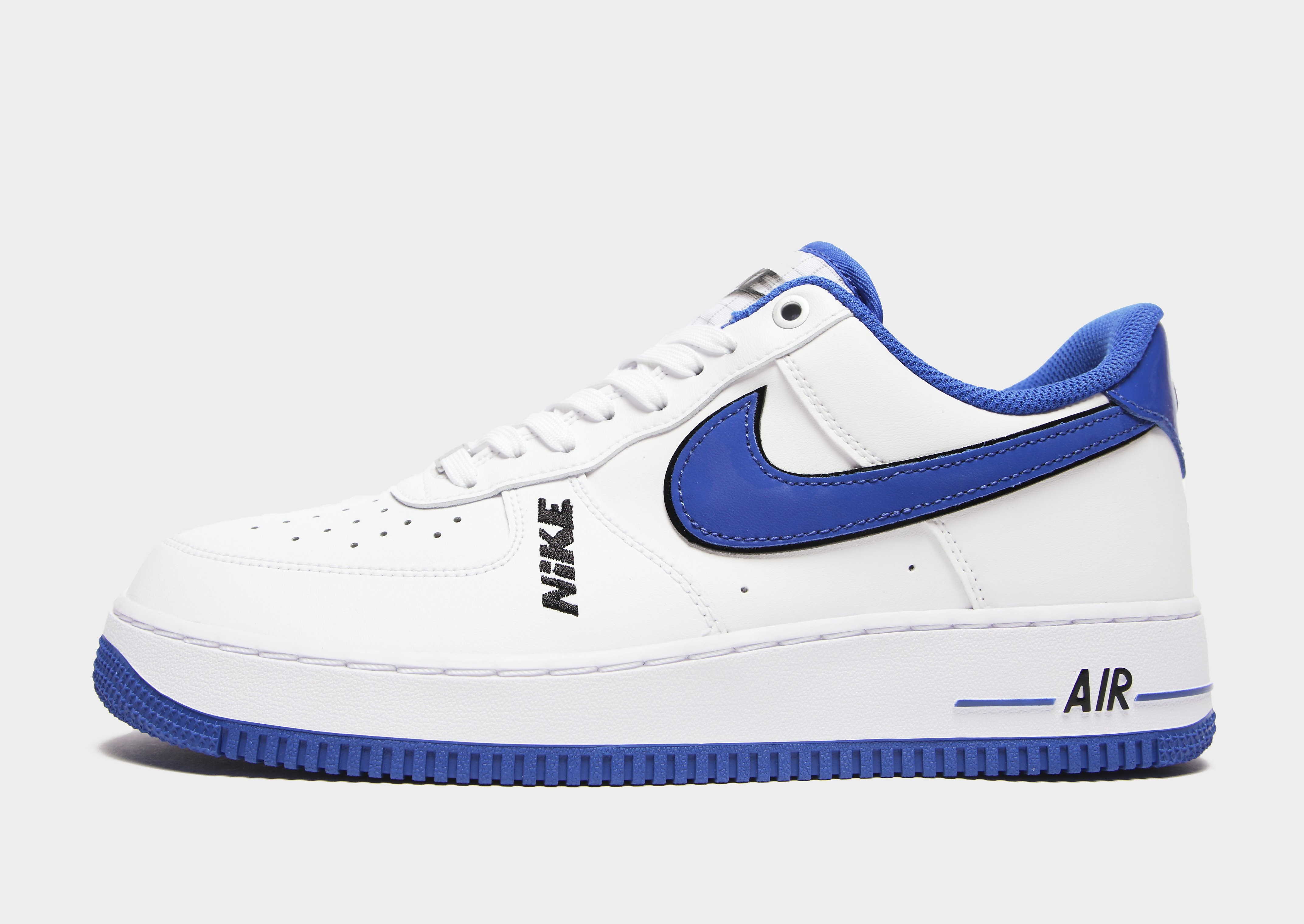 

Nike Air Force 1 '07 LV8 - White/Black/Game Royal/White/Blue - Mens, White/Black/Game Royal/White/Blue