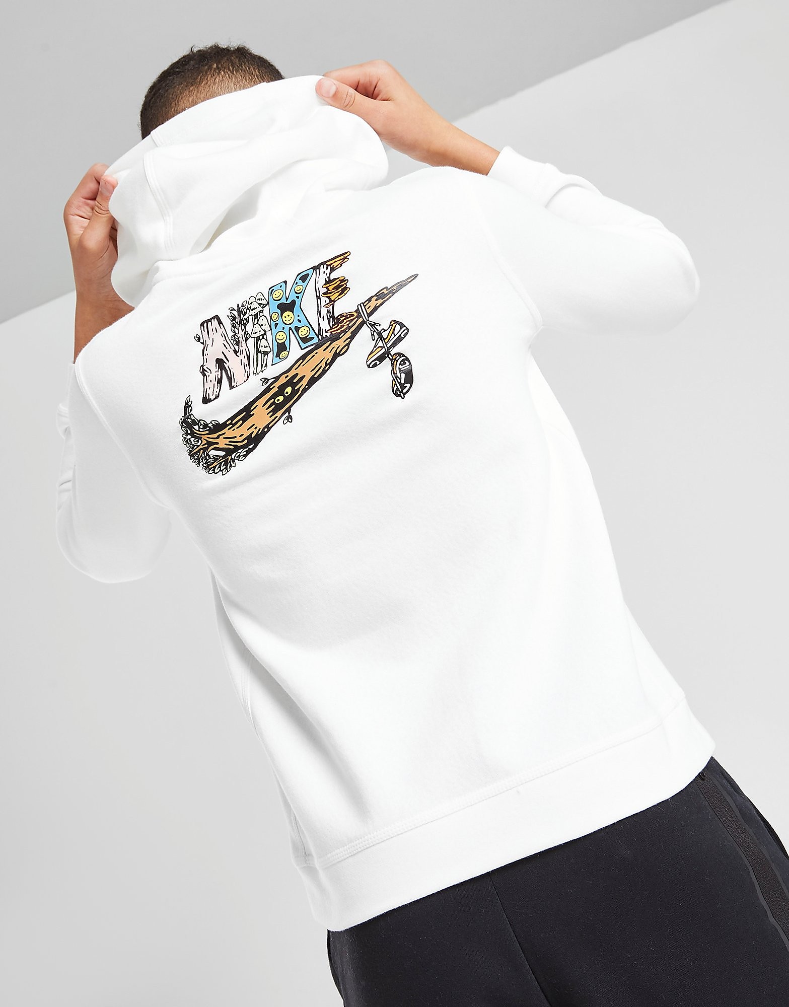 

Nike Sportswear Graphic Hoodie Junior - White - Kids, White