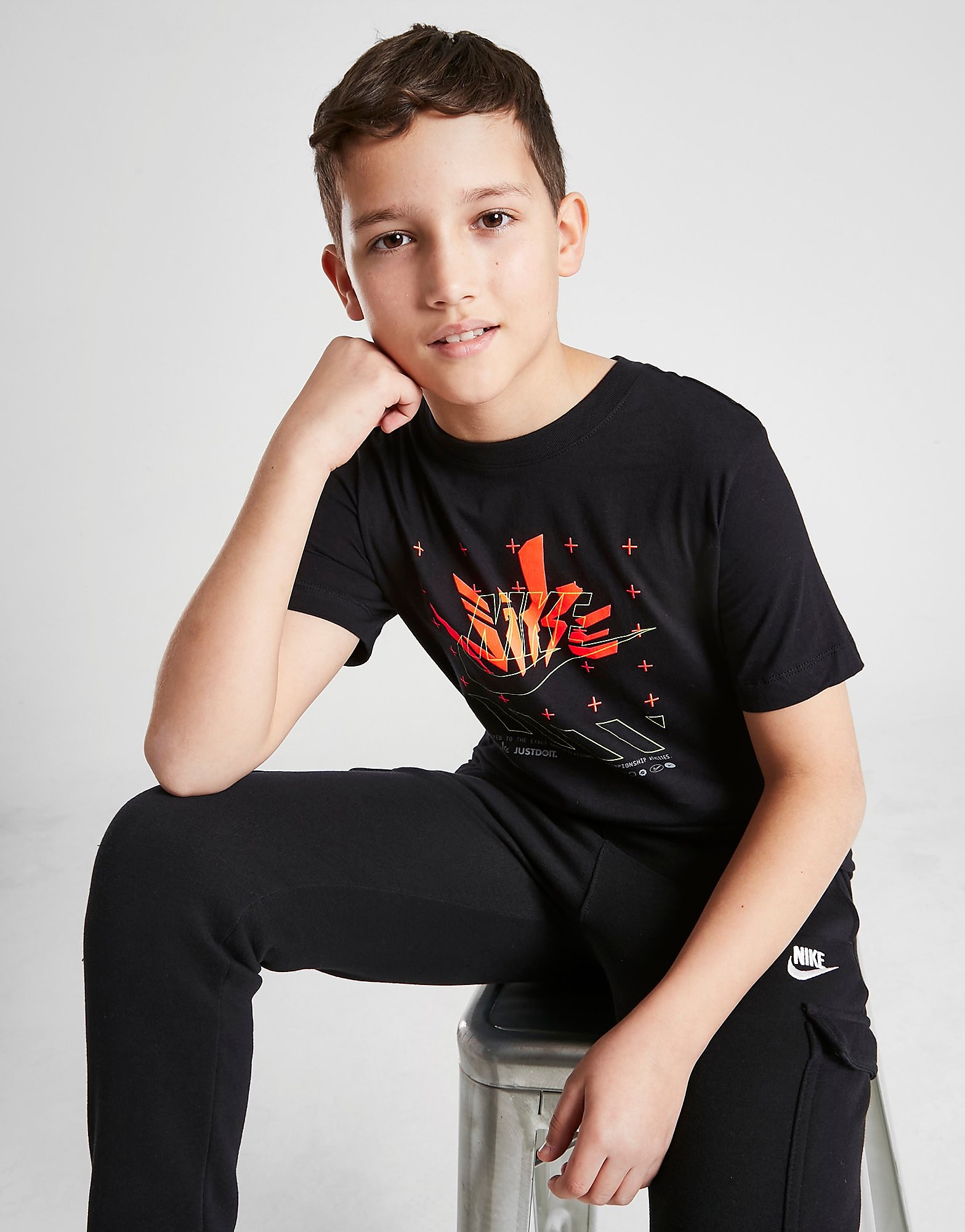 

Nike Graphic Futura T-Shirt Junior - Black - Kids, Black