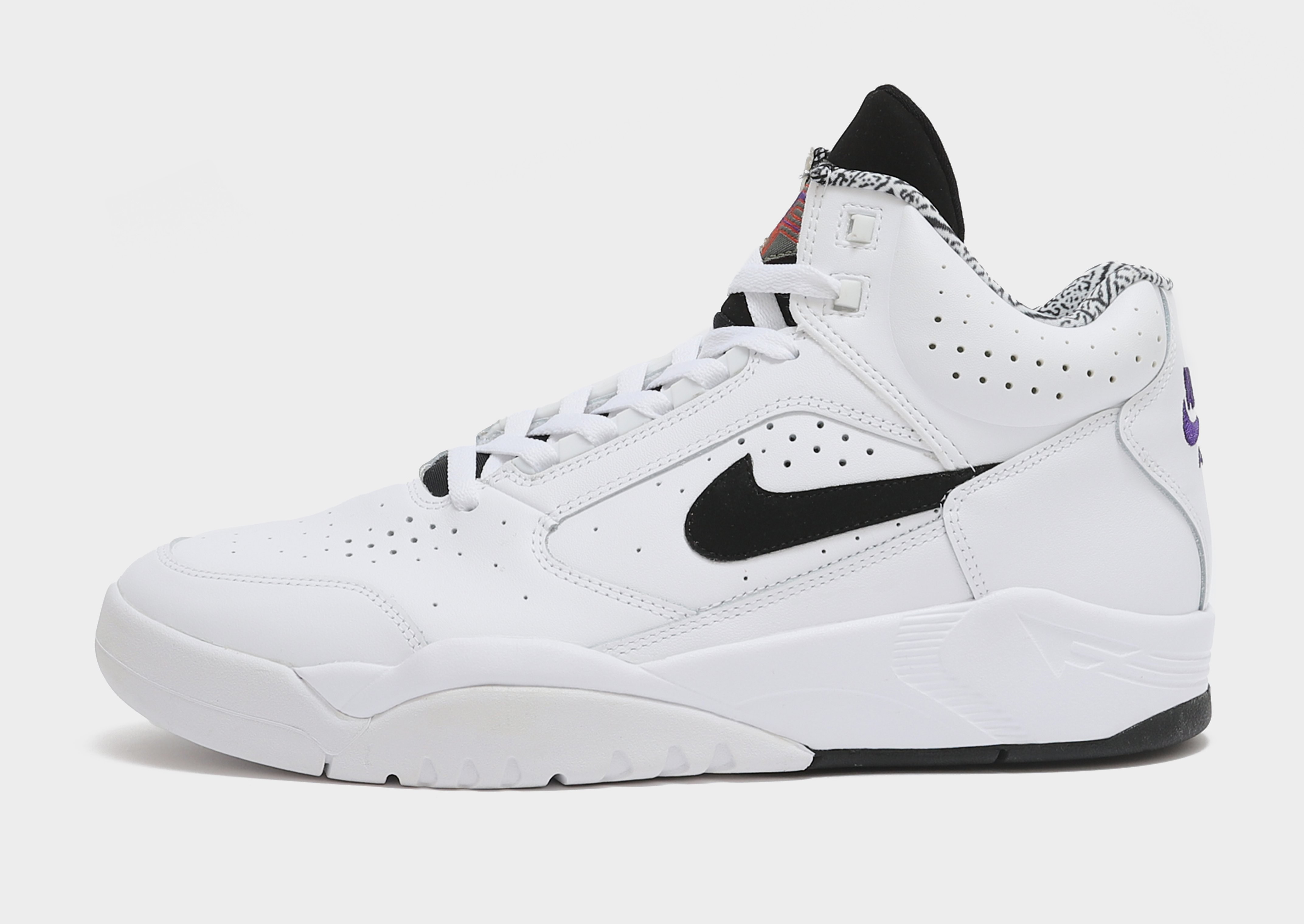 

Nike Air Flight Lite - White/Black - Mens, White/Black