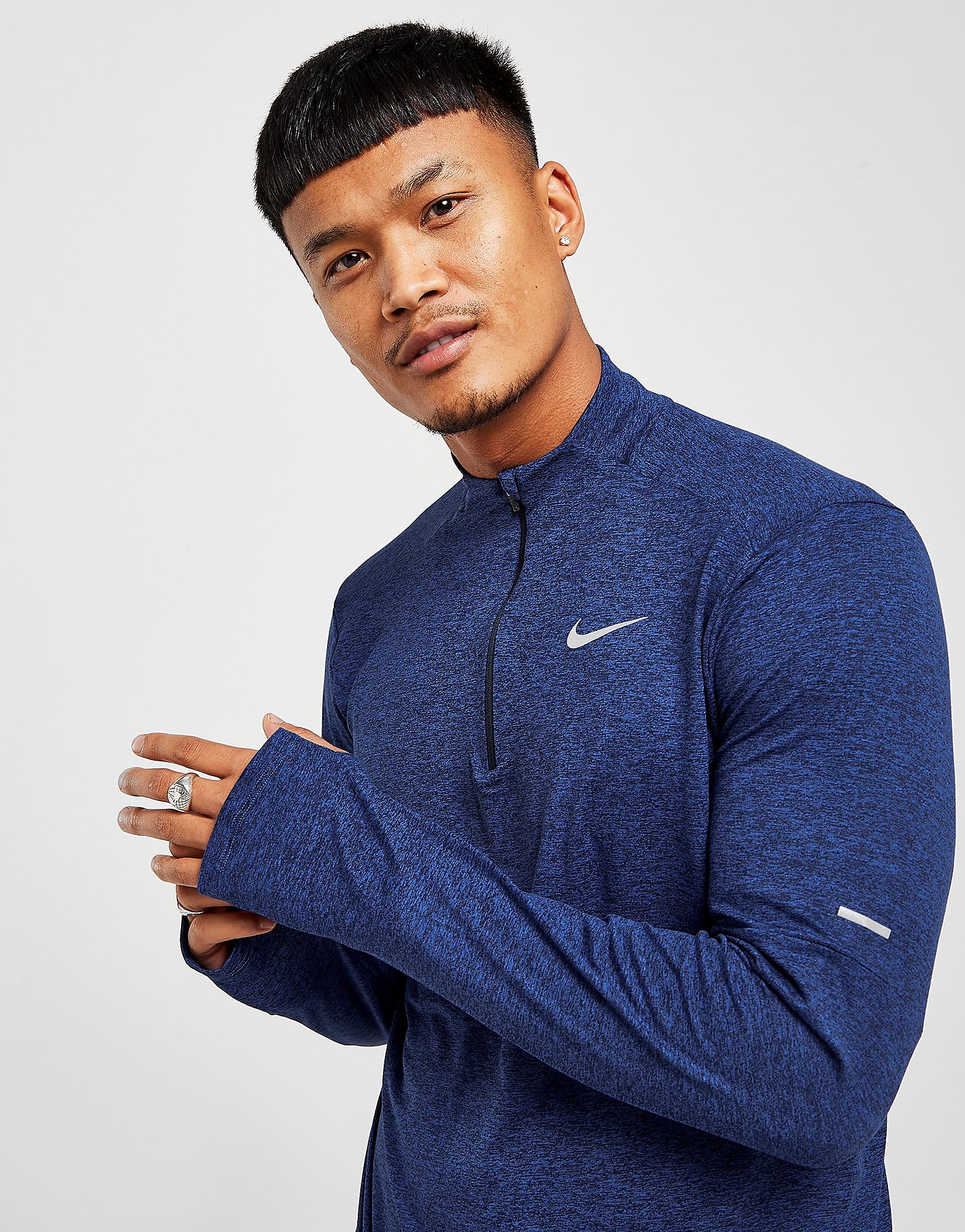 

Nike Element 1/2 Zip Running Top - Obsidian/Game Royal - Mens, Obsidian/Game Royal
