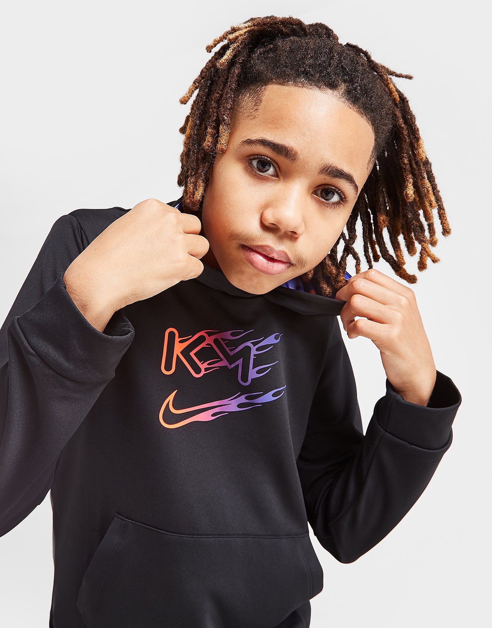 

Nike Kylian Mbappe Dri-FIT Hoodie Junior - Black - Kids, Black