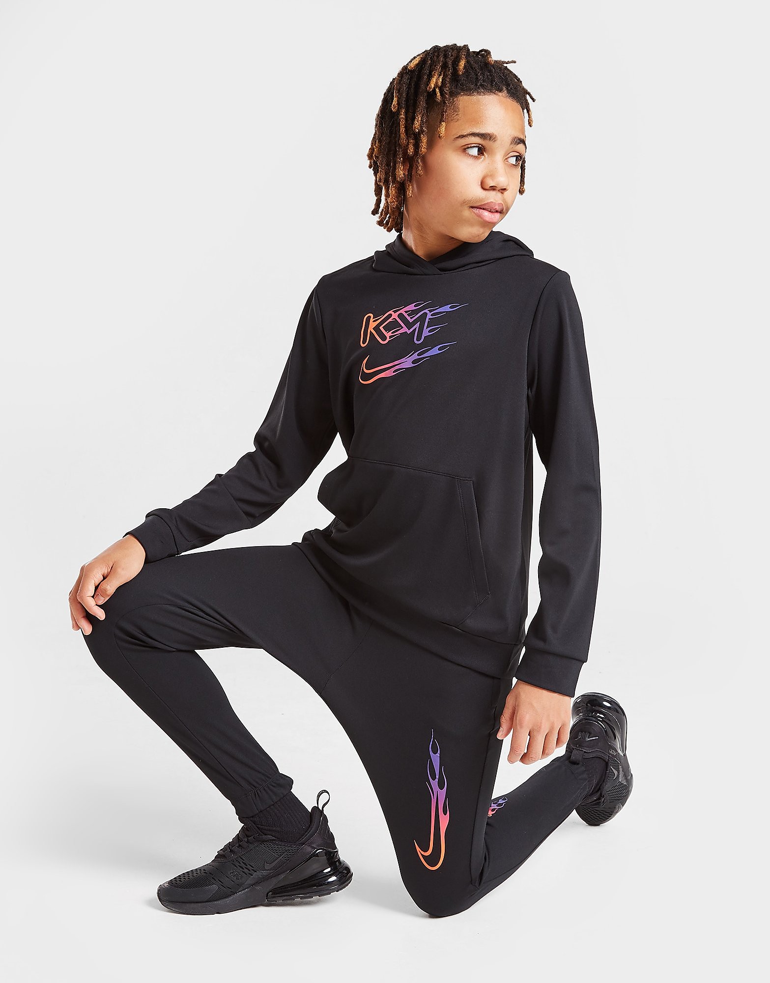 Nike Kylian Mbappé Dri-FIT Track Pants Junior - Black - Kids, Black