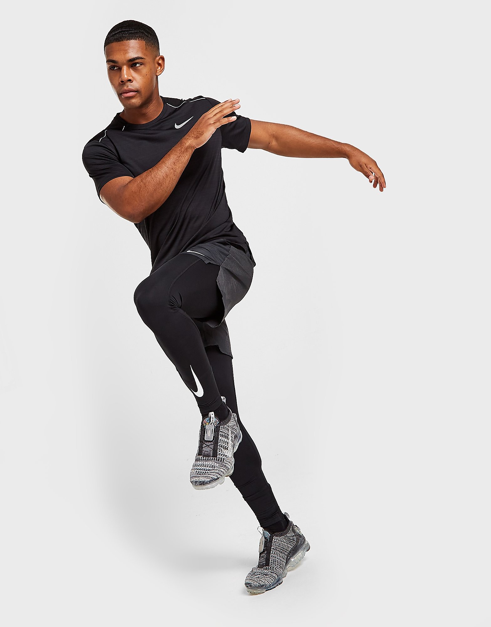 

Nike Pro Warm Tights - Black/Black/White, Black/Black/White