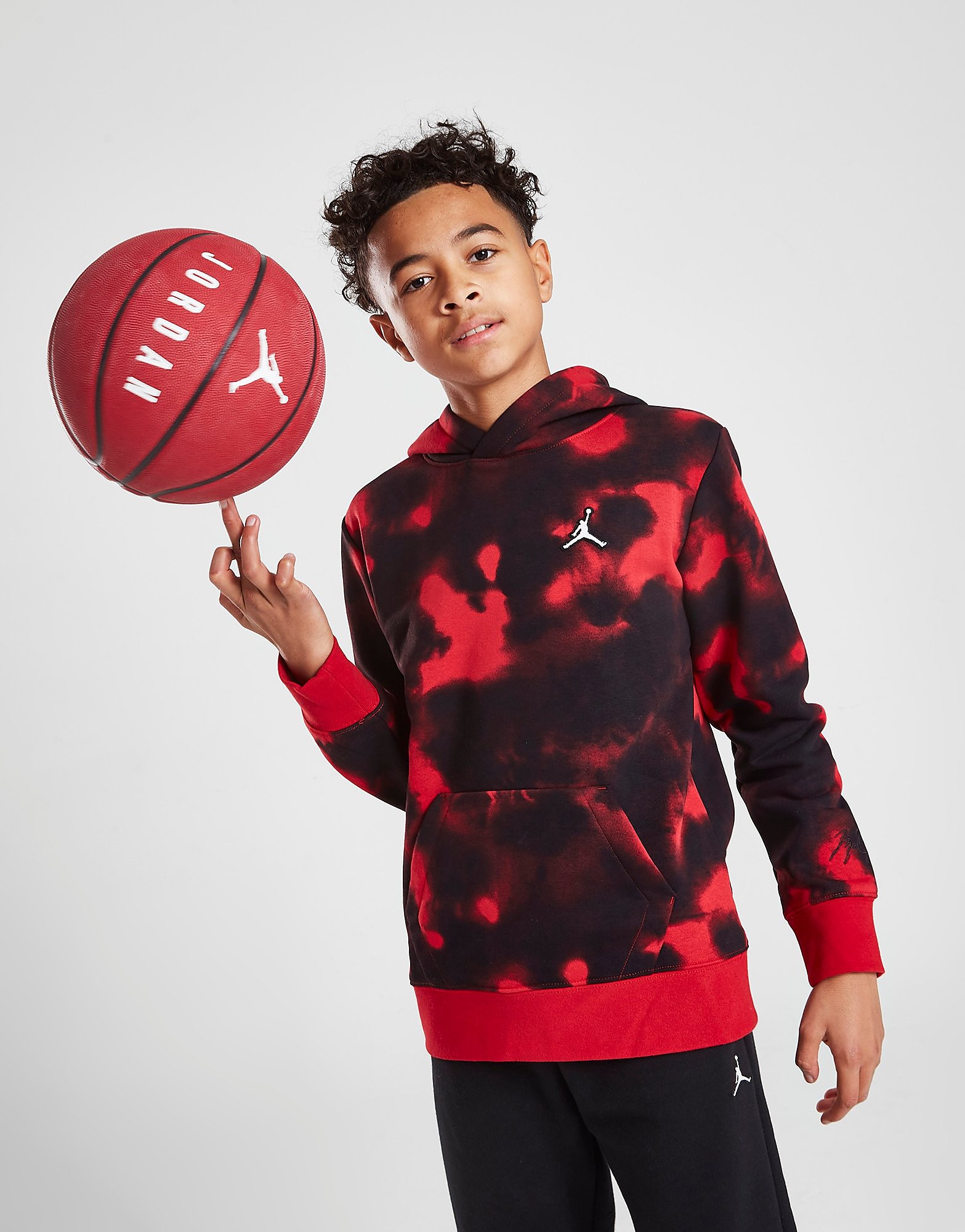 

Jordan Tie Dye Hoodie Junior - Red - Kids, Red