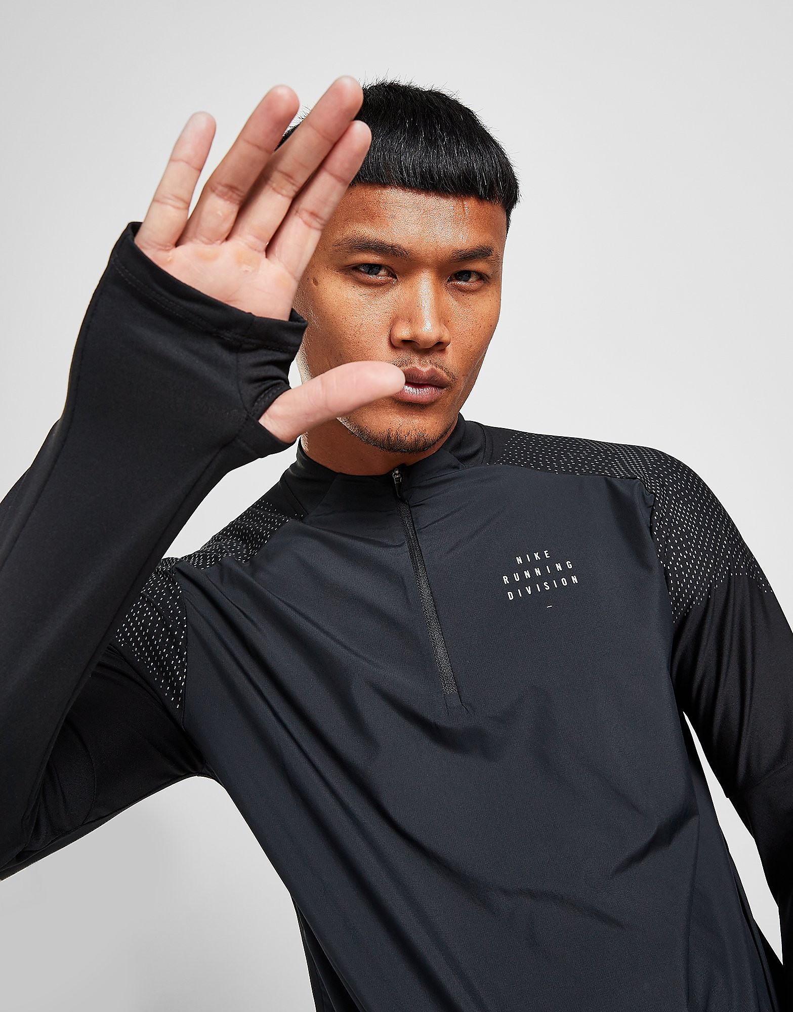 

Nike Run Division Flash 1/2 Zip Track Top - Black - Mens, Black