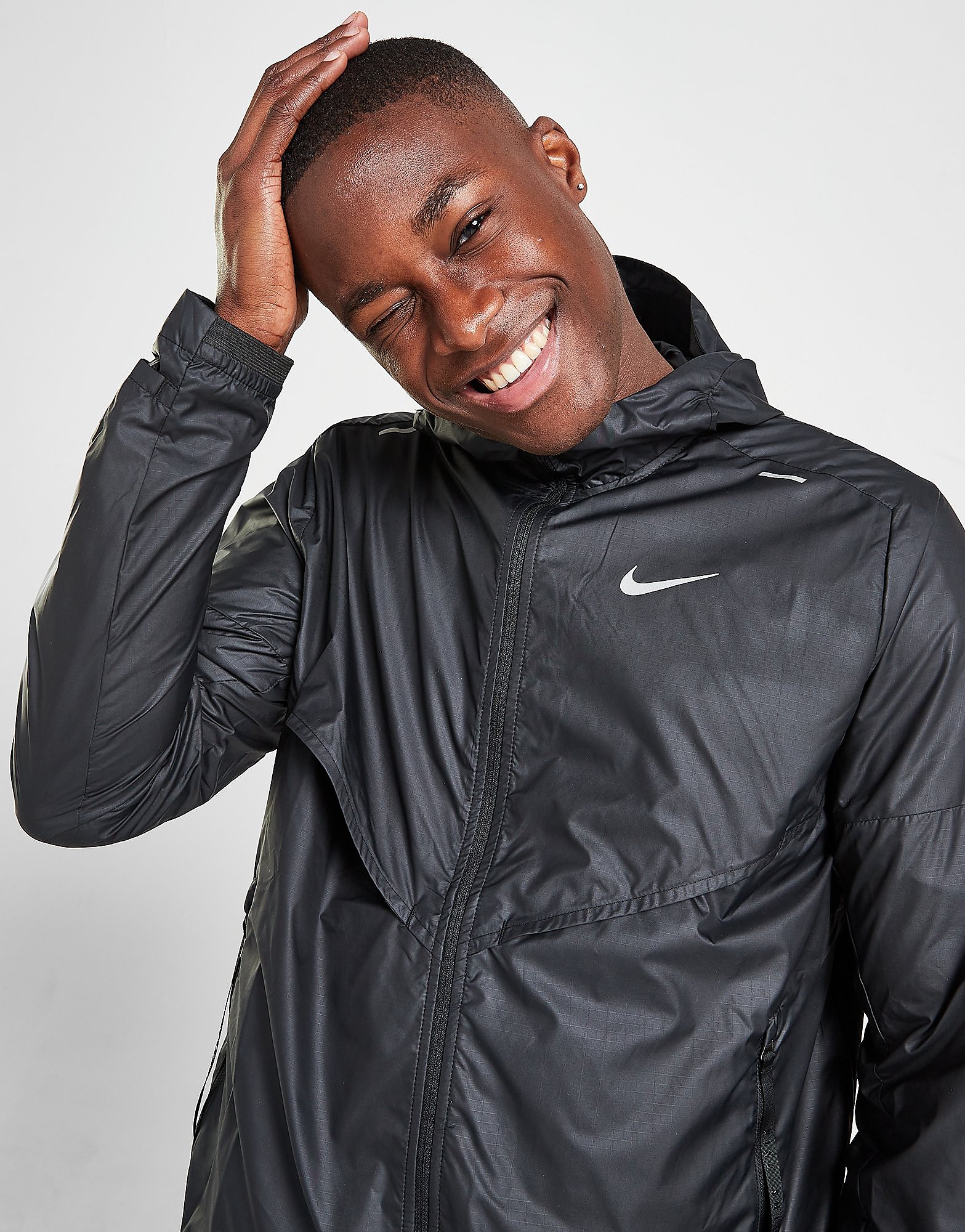 

Nike Repel Shieldrunner Jacket - Black/Black - Mens, Black/Black