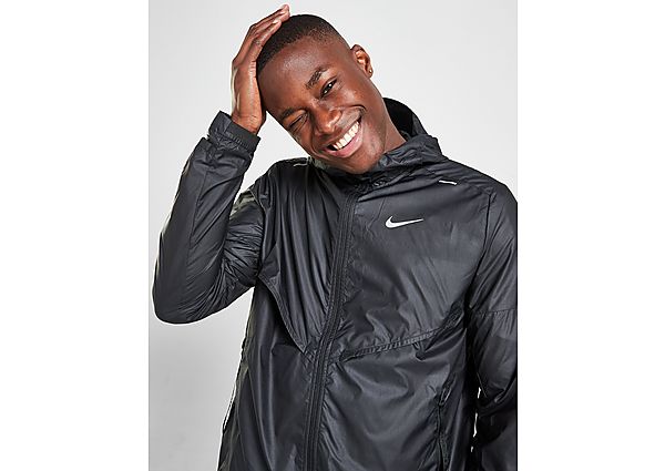 Nike Repel Shieldrunner Jacket - Black/Black - Mens, Black/Black