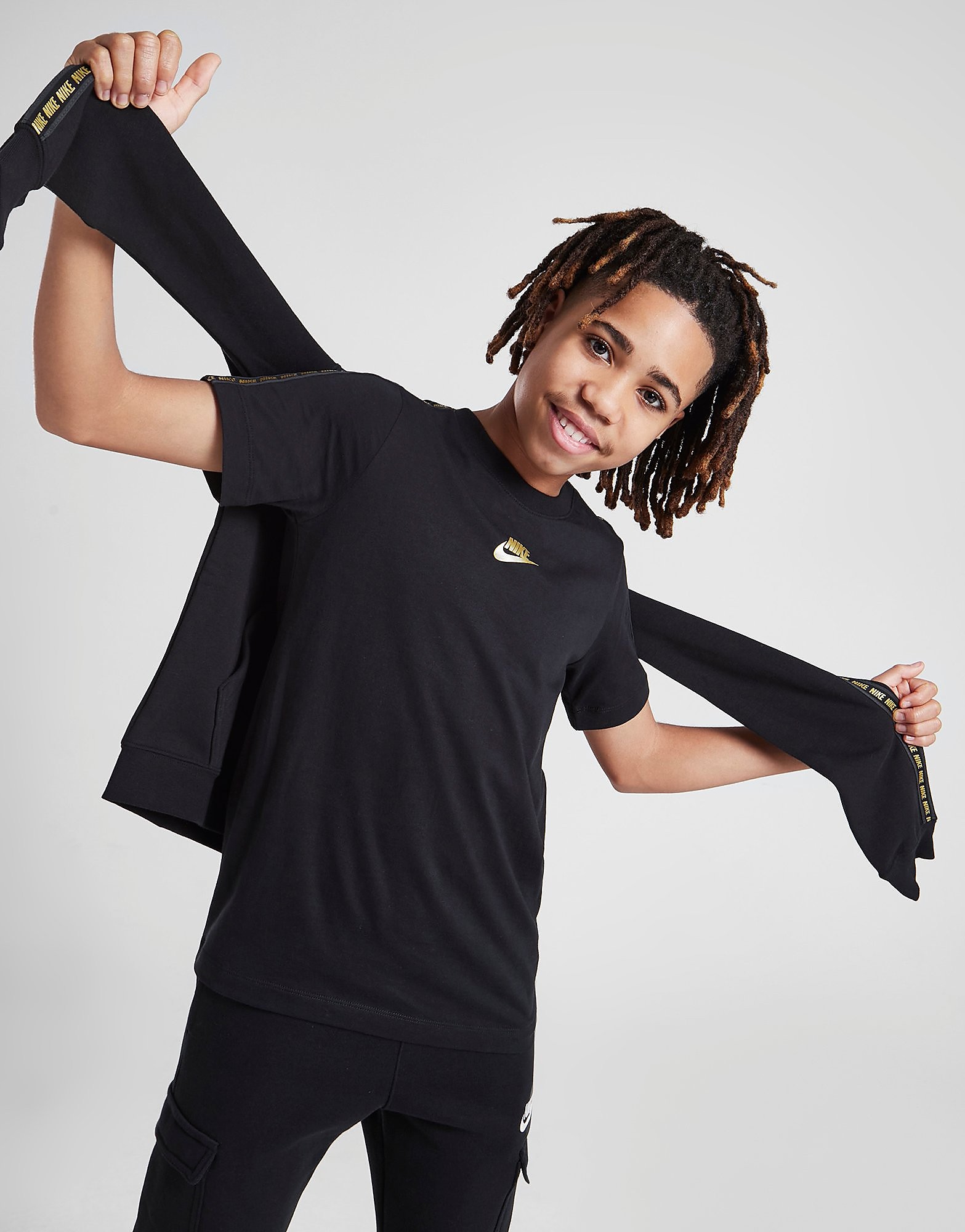 Nike Tape T-Shirt Junior - Only at JD - Black - Kids, Black