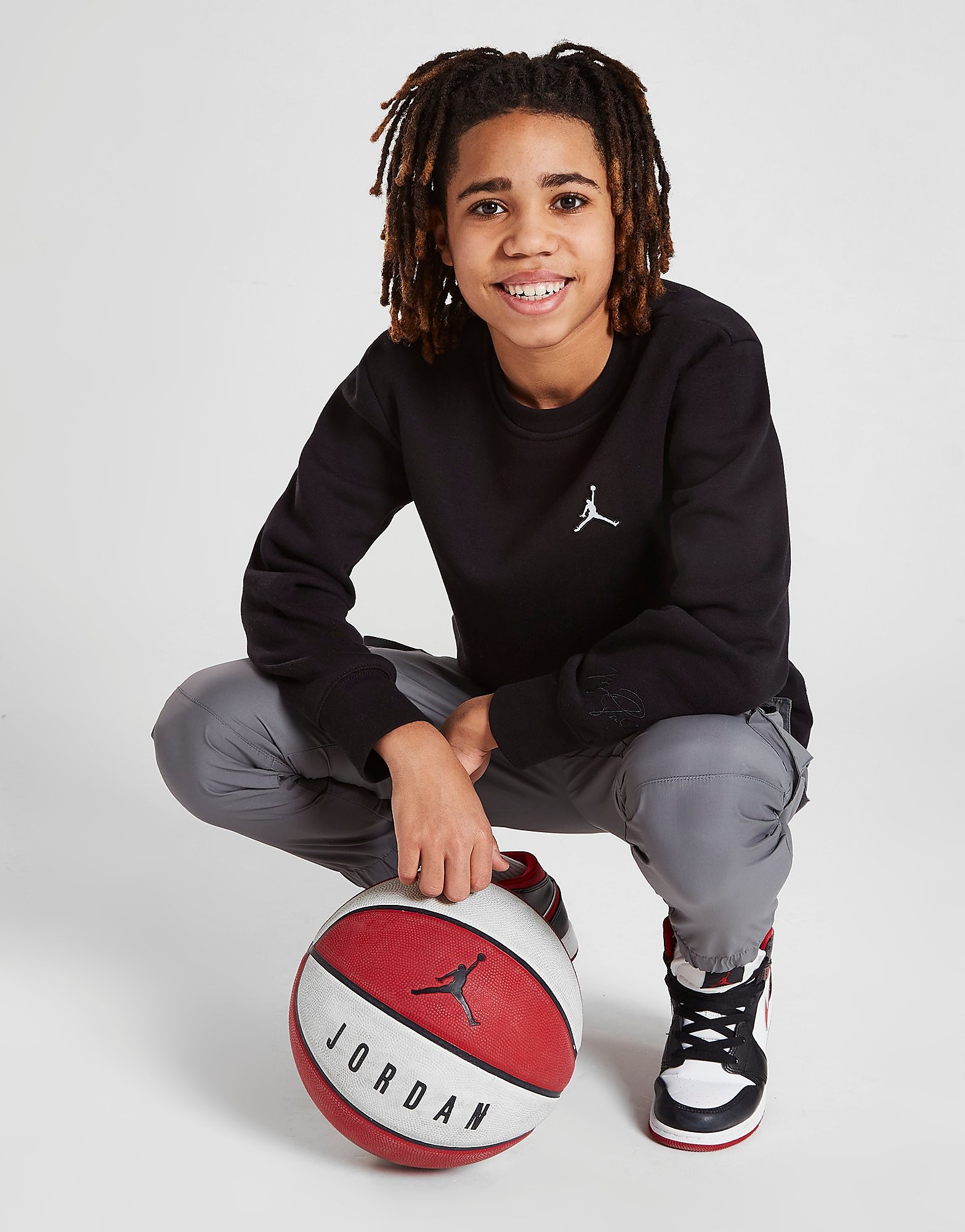 

Jordan Essential Jumpman Crew Sweatshirt Junior - Black - Kids, Black