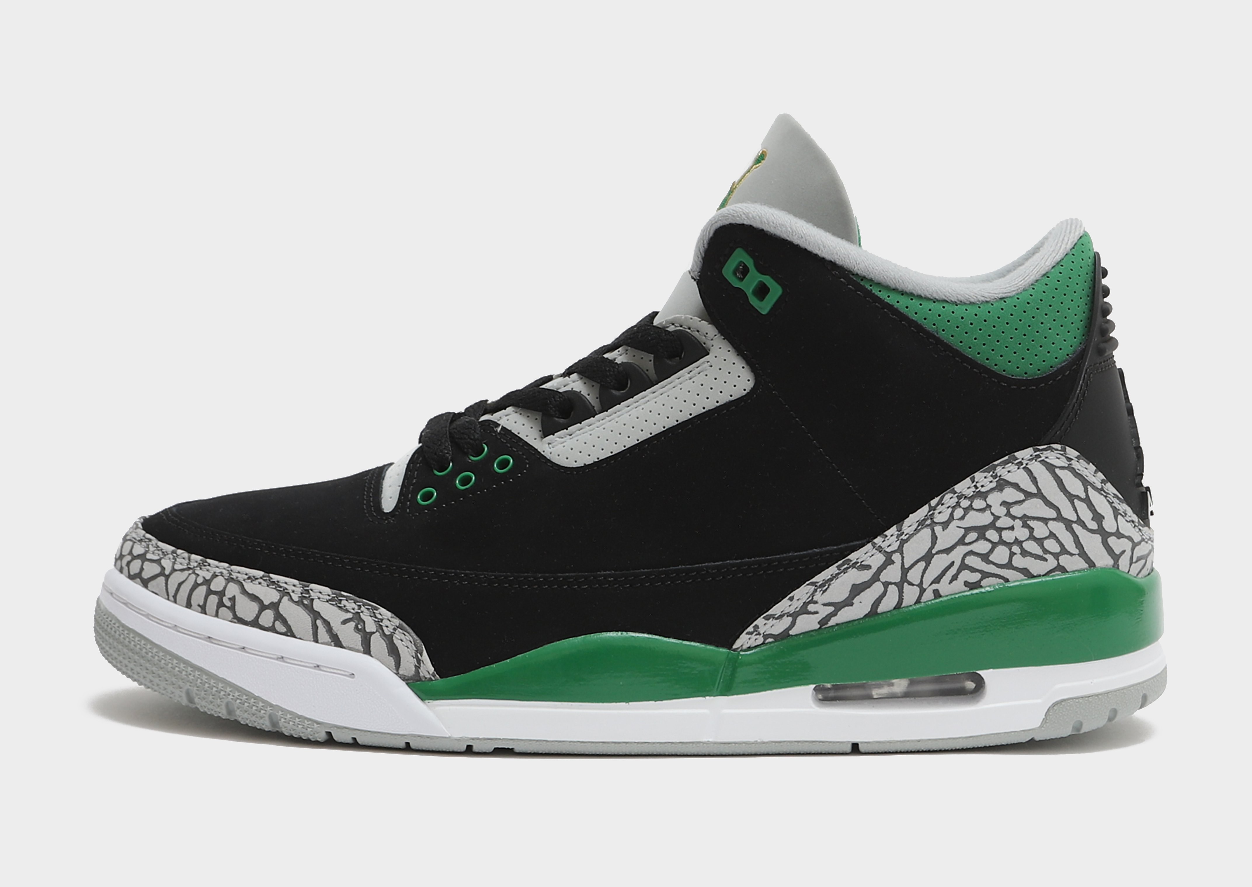 

Jordan Air 3 Retro 'Pine Green' - Black/Green - Mens, Black/Green
