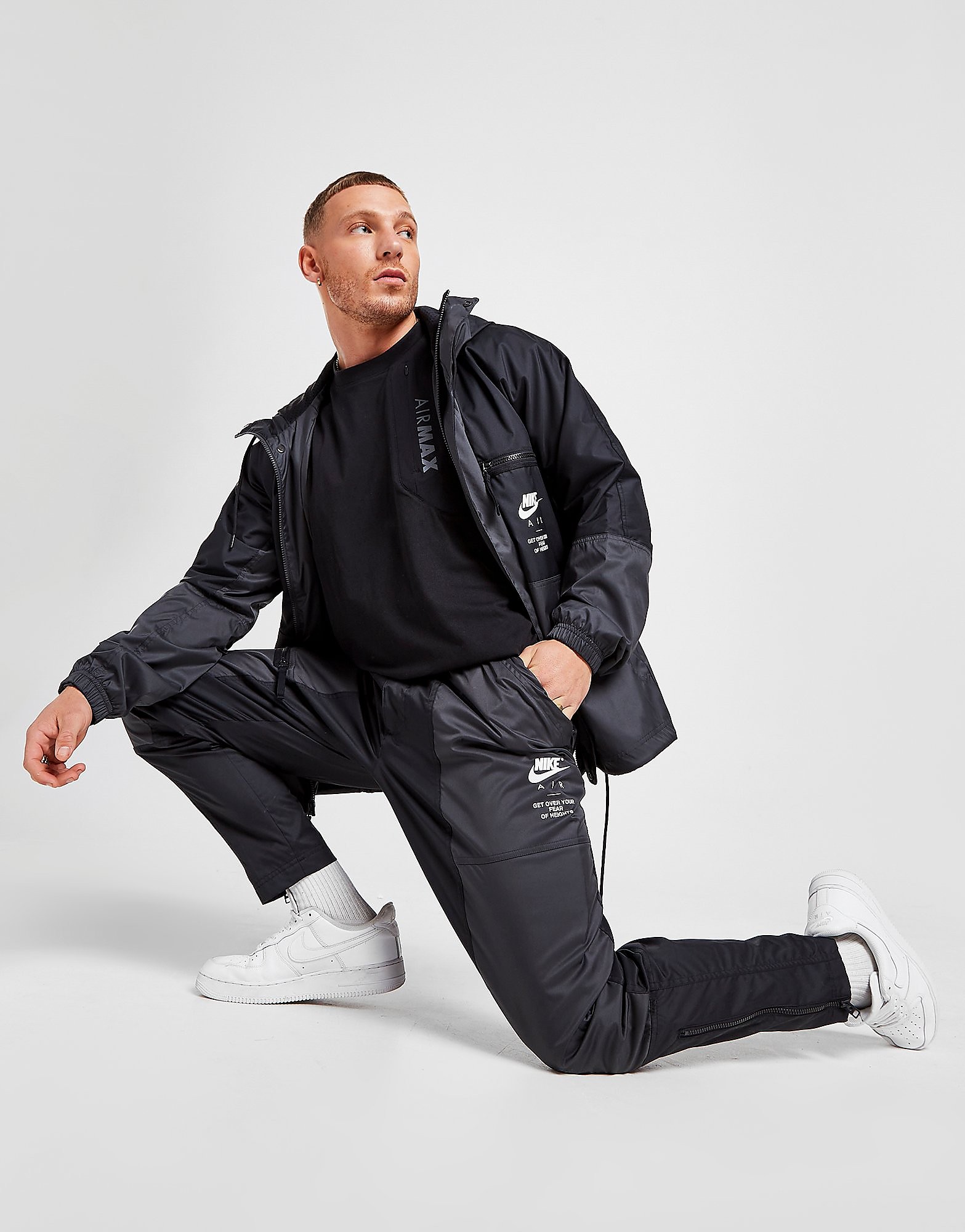 

Nike Air Woven Track Pants - Black/Anthracite/White - Mens, Black/Anthracite/White
