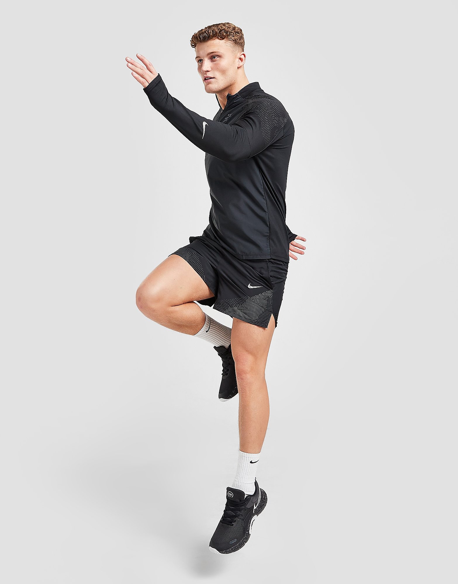 Nike Running Division Flex Shorts - Black - Mens, Black