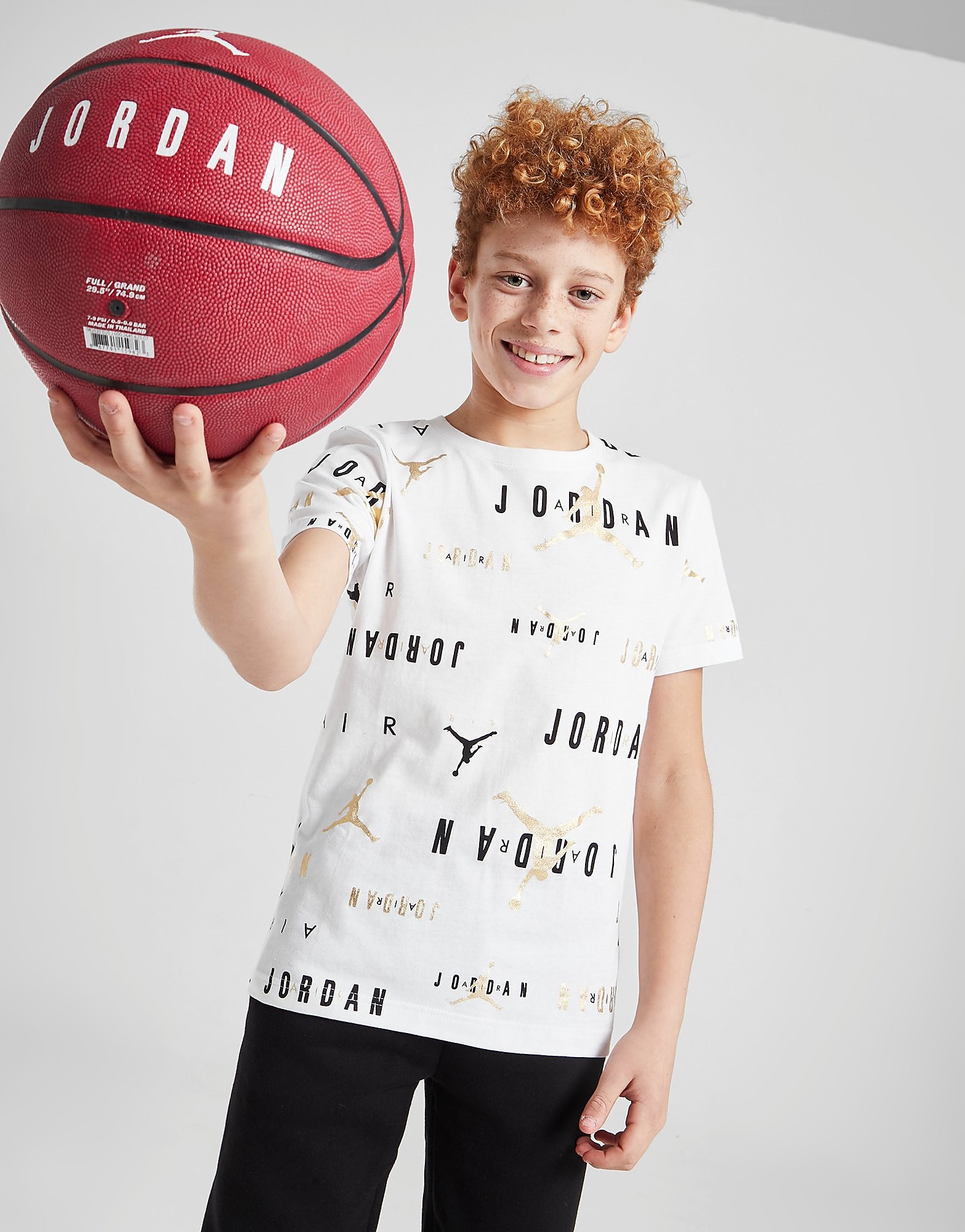 

Jordan All Over Print Shine T-Shirt Junior - White - Kids, White