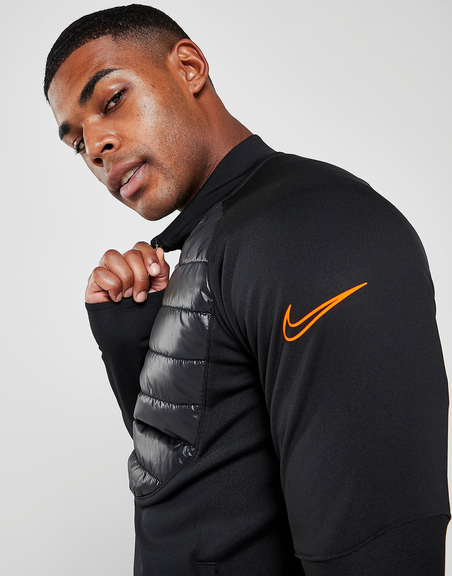 

Nike Academy Winter Warrior 1/4 Zip Top - Only at JD - Black - Mens, Black