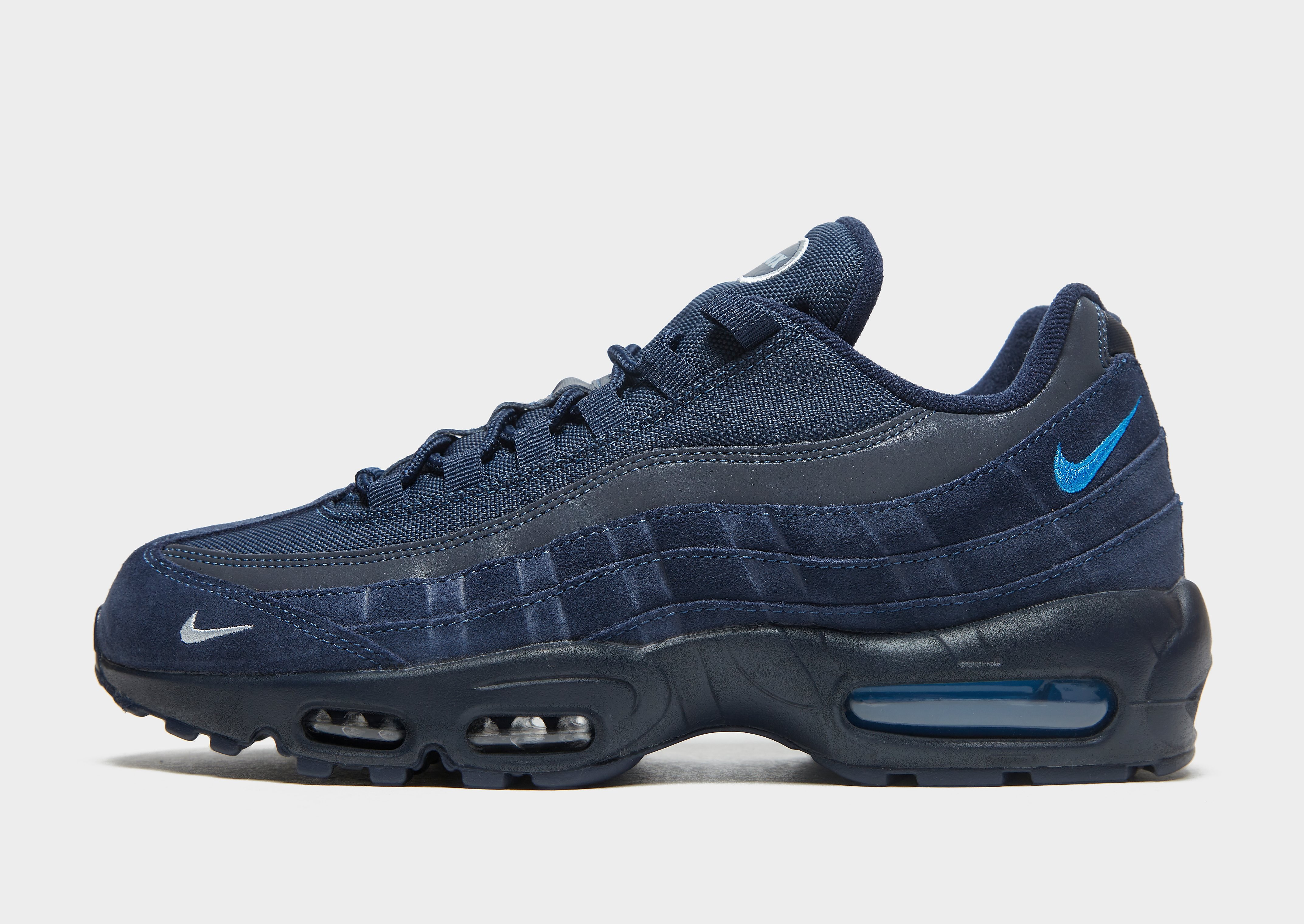 

Nike Air Max 95 - Only at JD - Obsidian/Metallic Silver/Light Photo Blue - Mens, Obsidian/Metallic Silver/Light Photo Blue