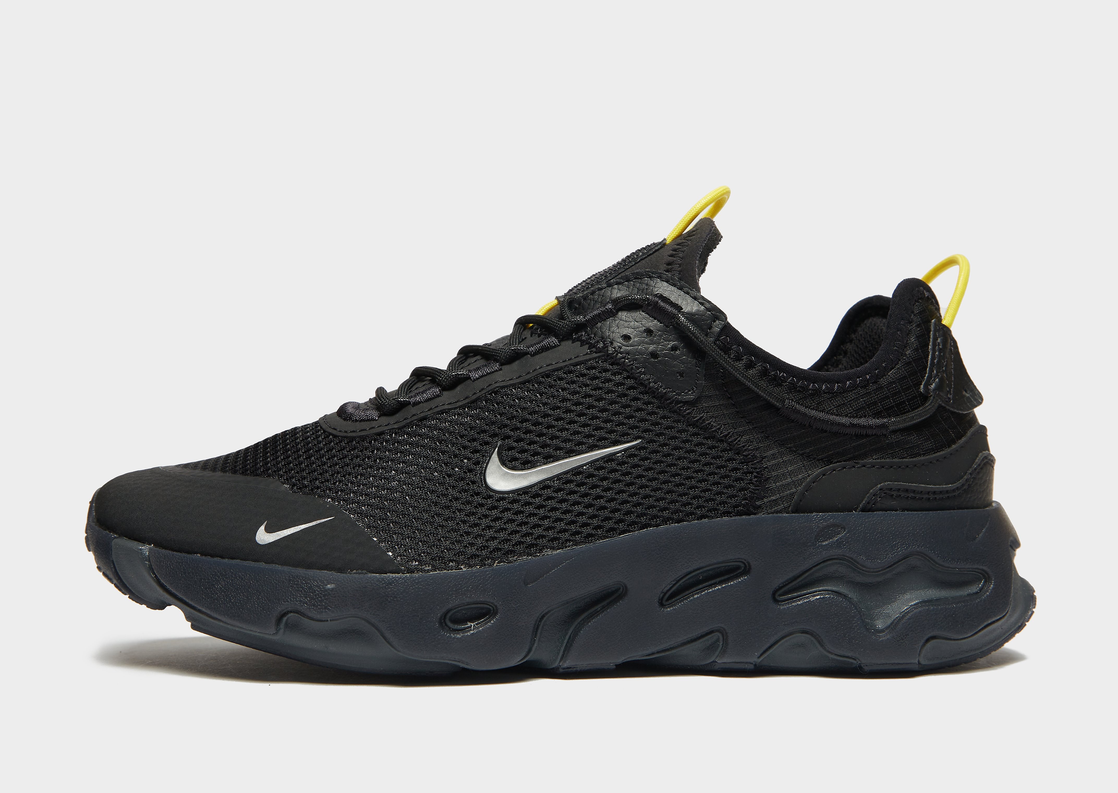 

Nike React Live - Only at JD - Black/Yellow Strike/Smoke Grey/Metallic Cool Grey - Mens, Black/Yellow Strike/Smoke Grey/Metallic Cool Grey