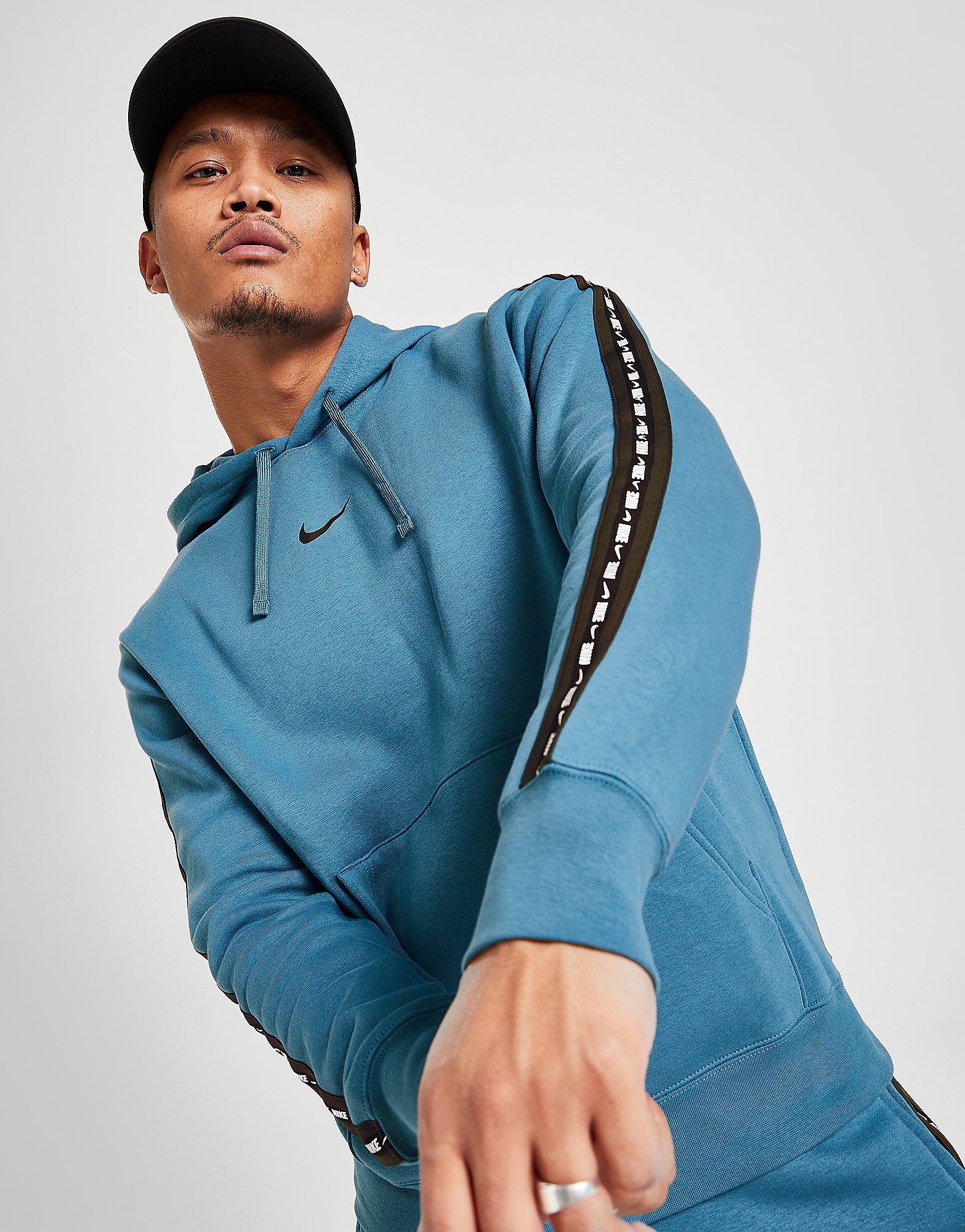 

Nike Tape Hoodie - Blue - Mens, Blue