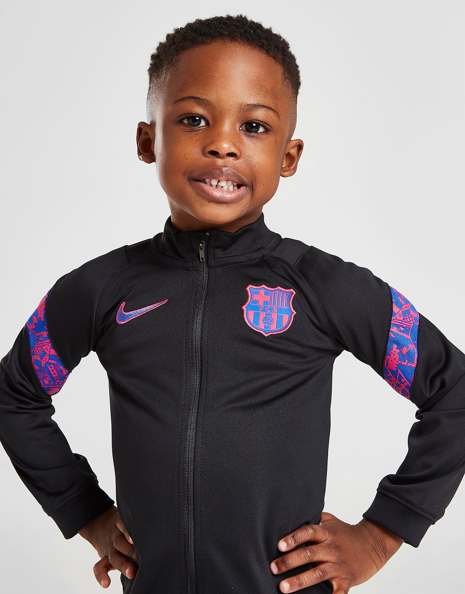 

Nike FC Barcelona Strike Tracksuit Infant - Black - Kids, Black