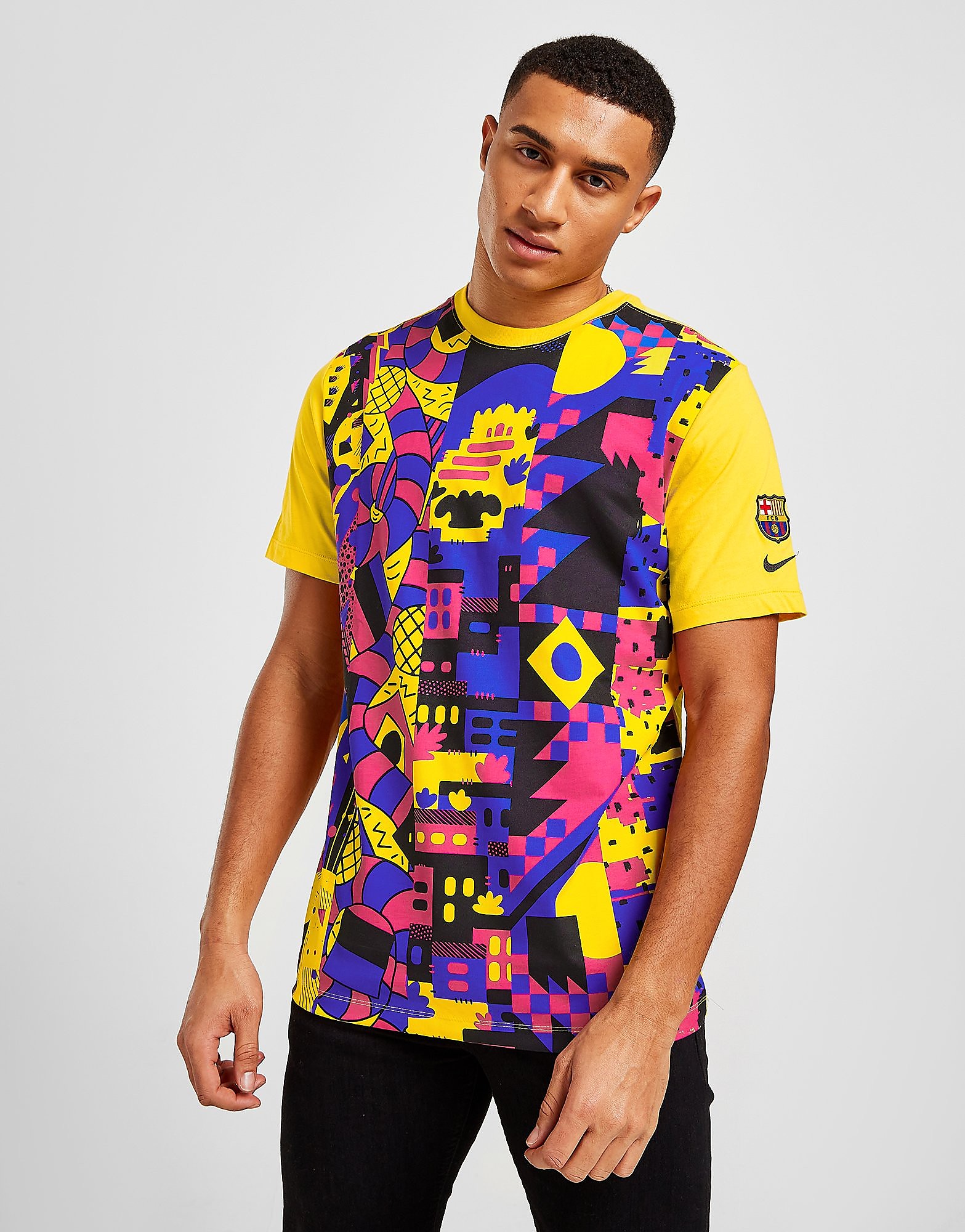 

Nike FC Barcelona Voice T-Shirt - Yellow - Mens, Yellow