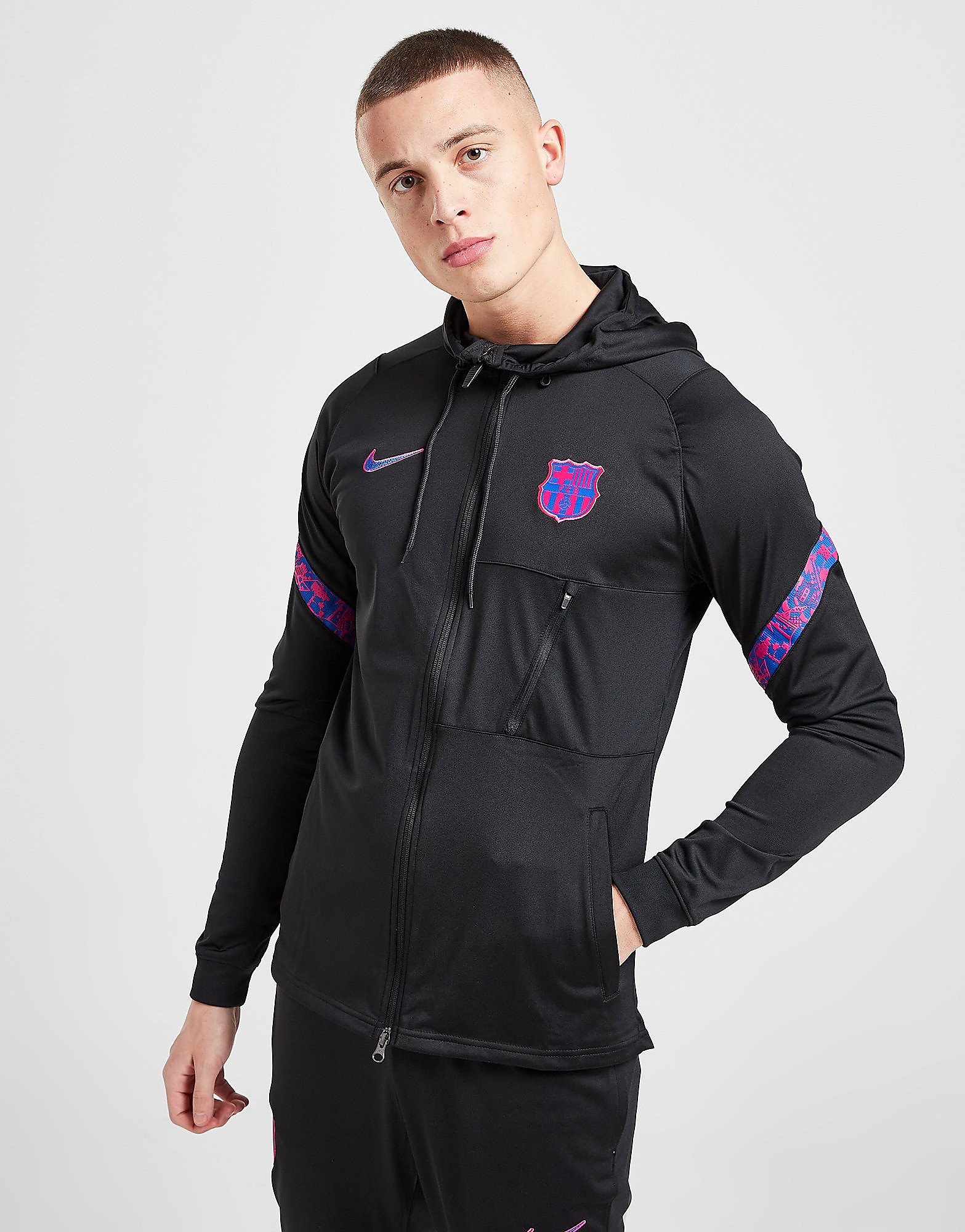 

Nike FC Barcelona Strike Tracksuit - Black/Black/Hyper Royal/Hyper Royal - Mens, Black/Black/Hyper Royal/Hyper Royal