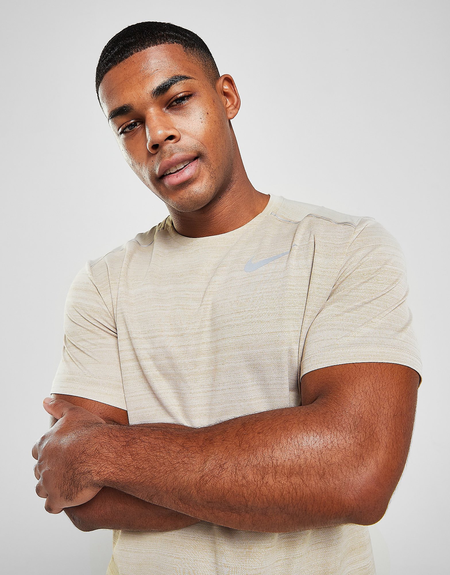 

Nike Miler Short Sleeve T-Shirt - Brown, Brown