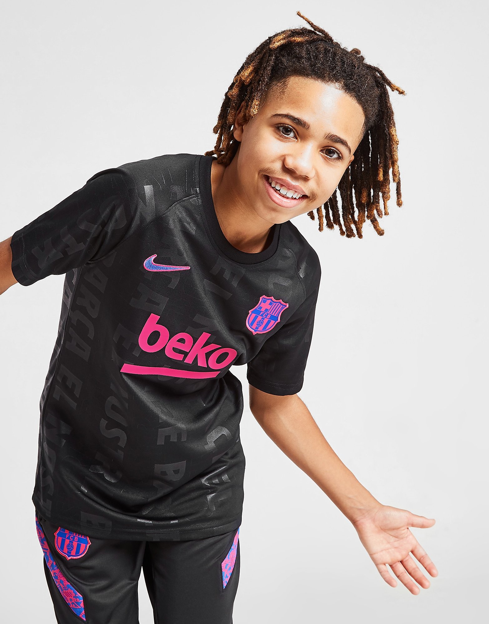 

Nike FC Barcelona Pre Match Shirt Junior - Black - Kids, Black
