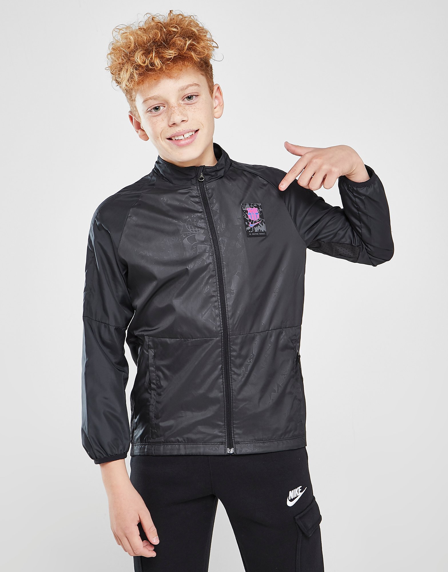

Nike FC Barcelona Academy All Weather Jacket Junior - Black - Kids, Black