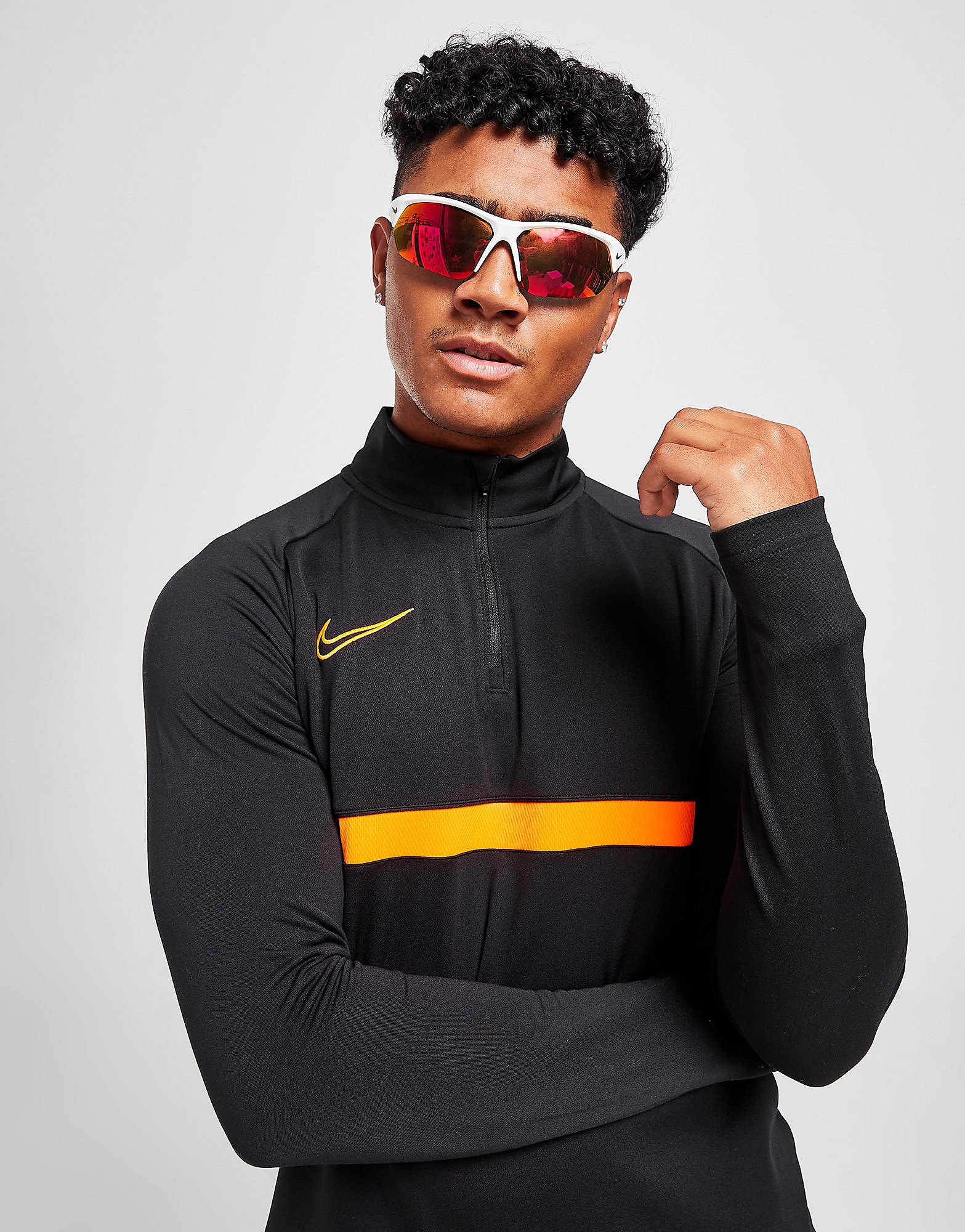 

Nike Academy 1/4 Zip Track Top - Black - Mens, Black