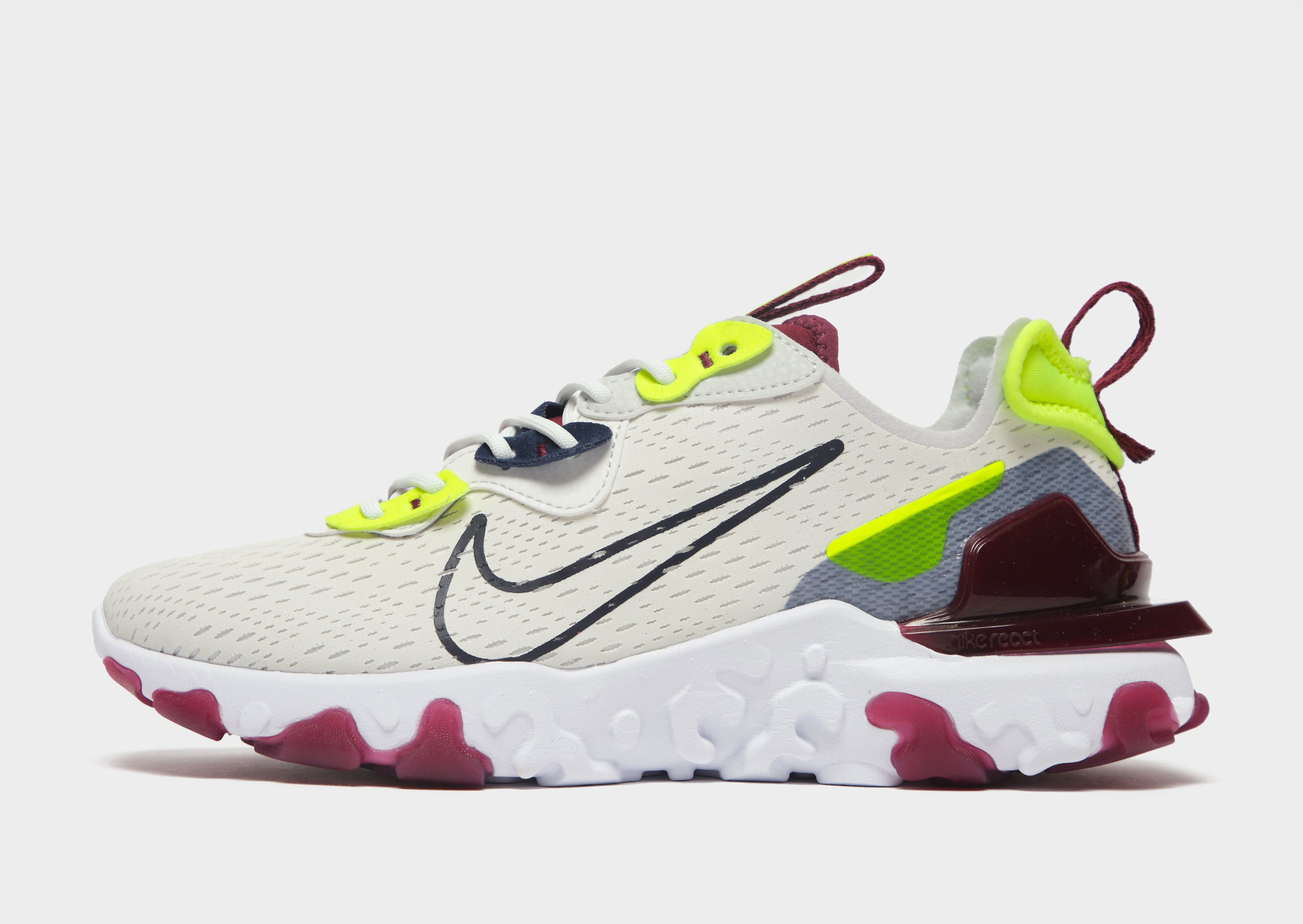 

Nike React Vision Women's - Summit White/Volt/Dark Beetroot/Dark Obsidian, Summit White/Volt/Dark Beetroot/Dark Obsidian