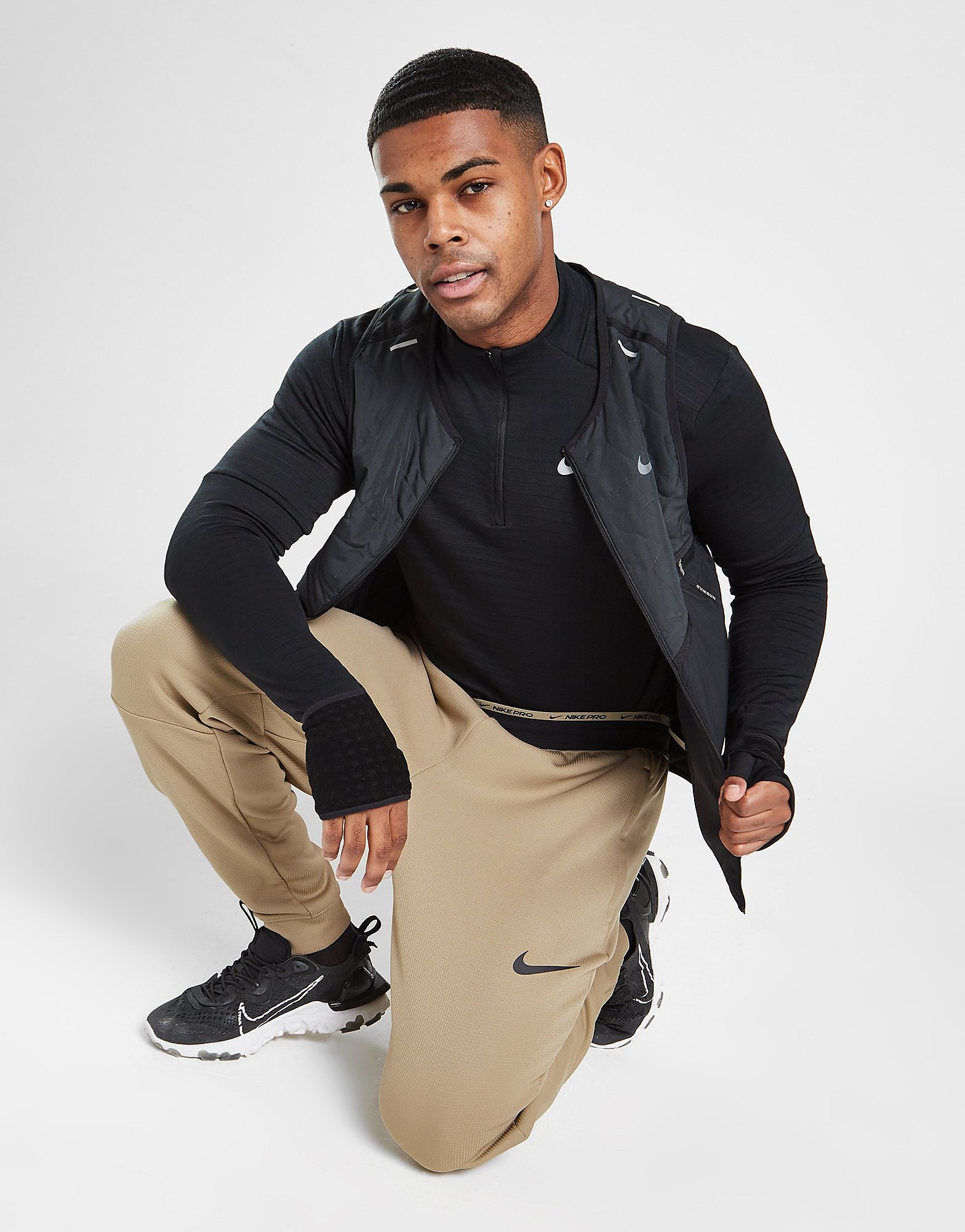 

Nike Sphere Pro Track Pants - Khaki/Black/Black - Mens, Khaki/Black/Black