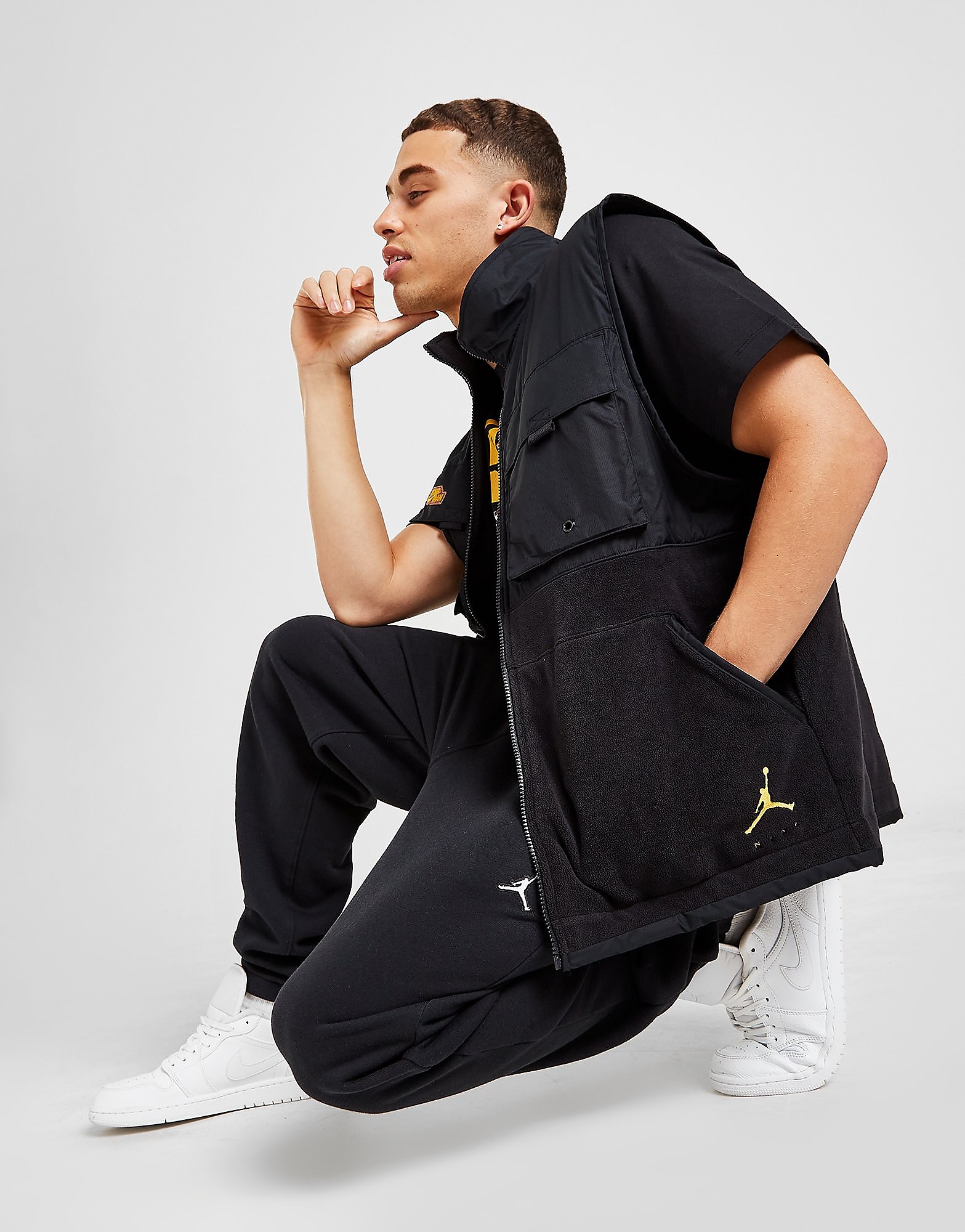 

Jordan Jumpman Gilet - Black - Mens, Black