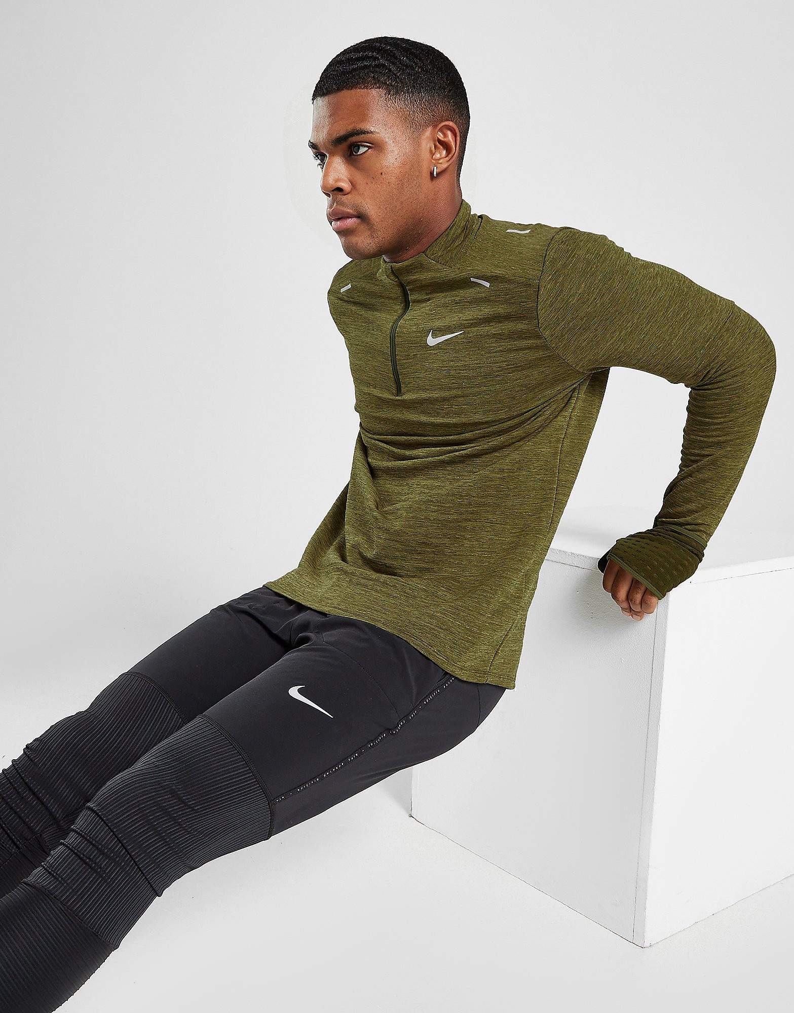 

Nike Repel Element 1/4 Zip Top - Rough Green/Coriander/Heather - Mens, Rough Green/Coriander/Heather