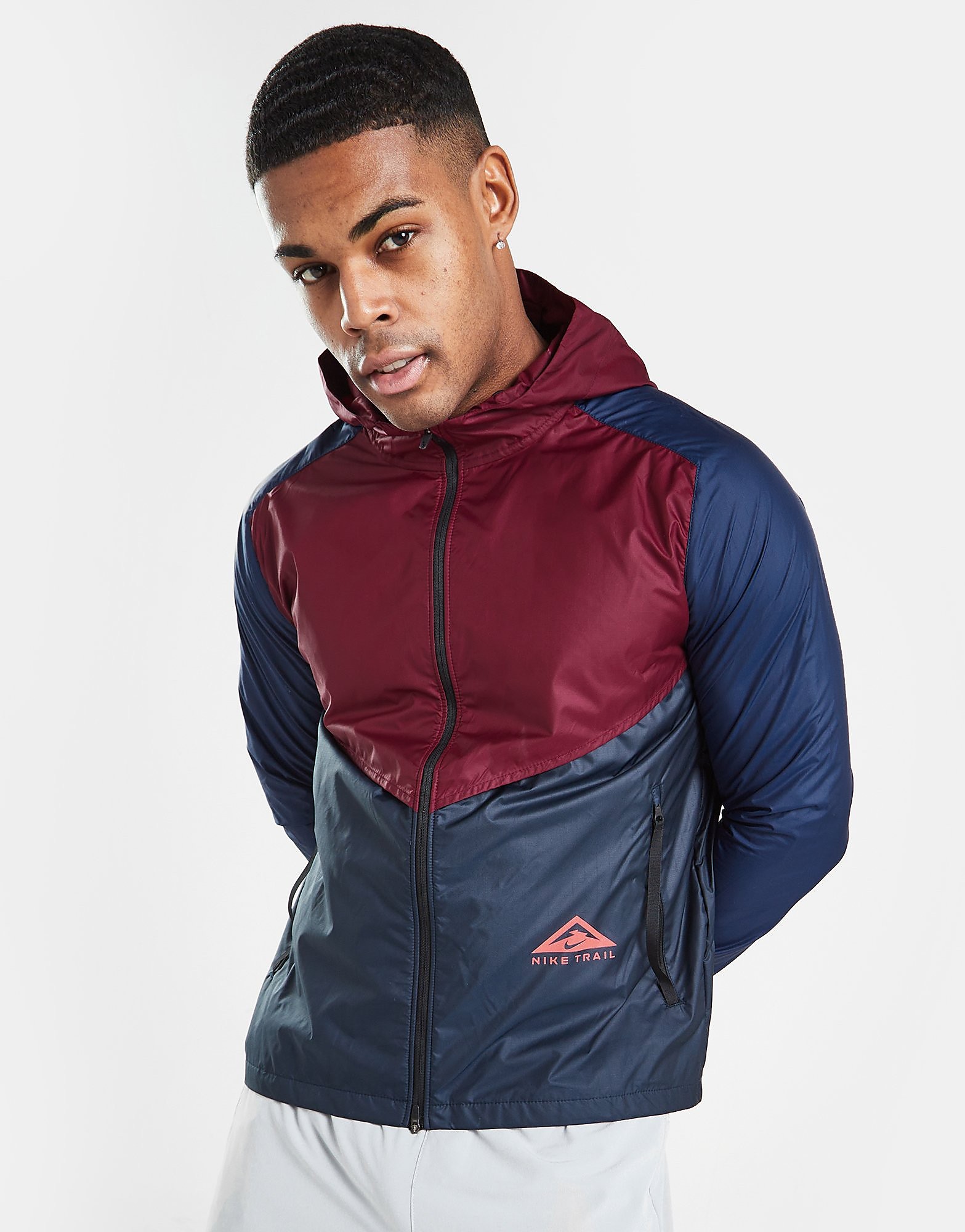 

Nike Trail Windrunner Jacket - Navy/Red - Mens, Navy/Red