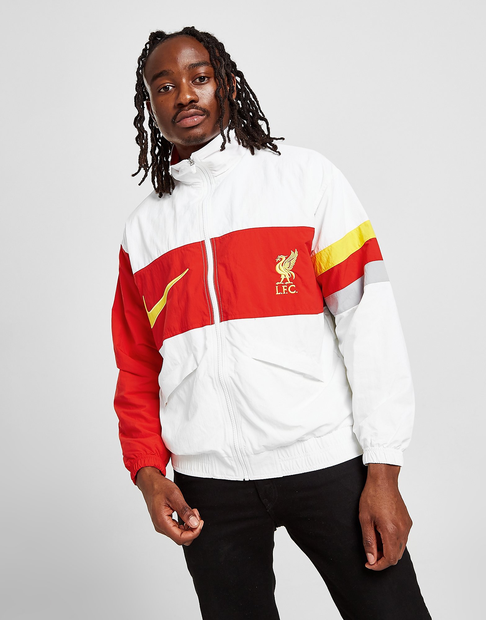 

Nike Liverpool FC ID96 Woven Jacket - White/Red - Mens, White/Red