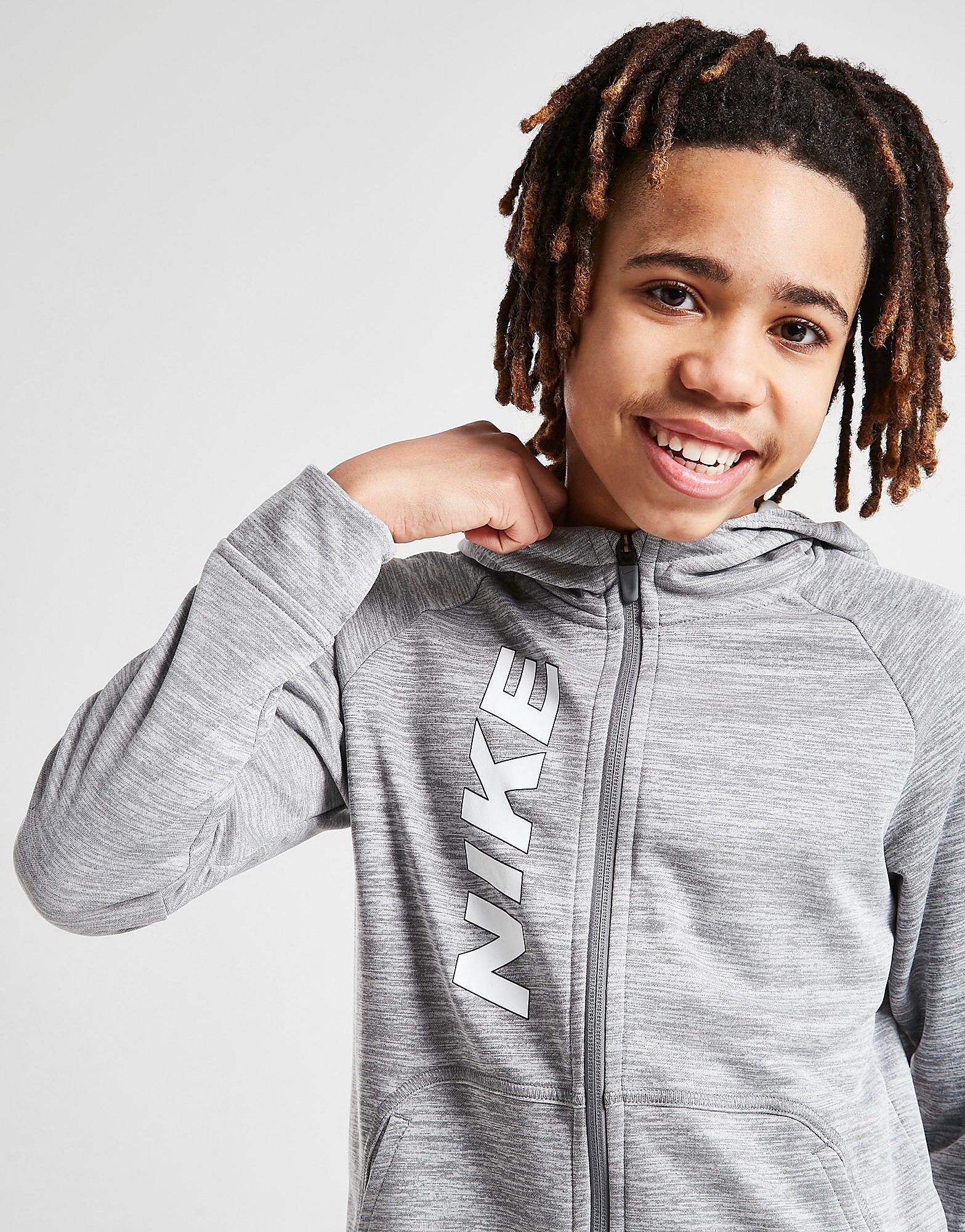 

Nike Graphic Full Zip Training Hoodie Junior - Grey - Kids, Grey