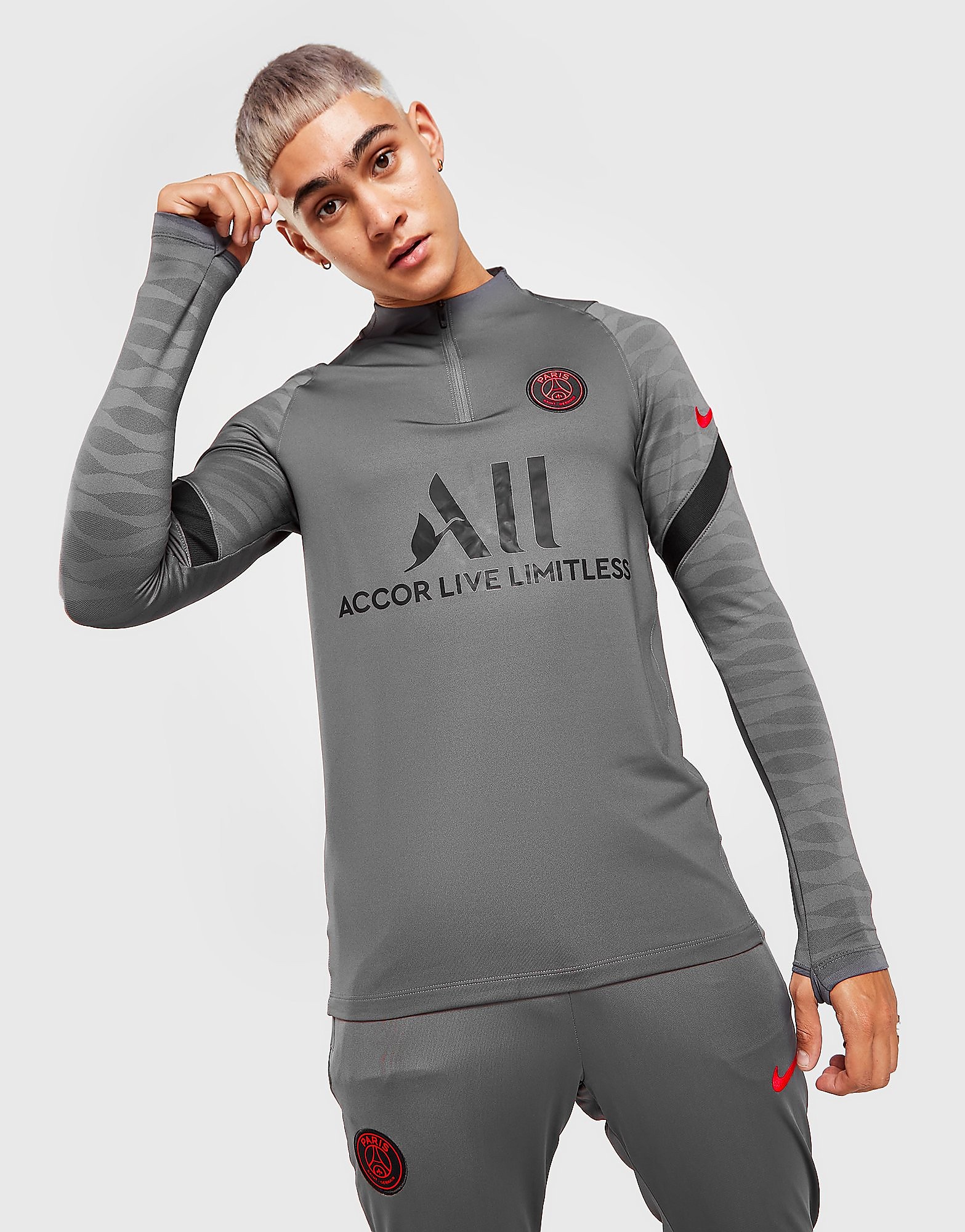 

Nike Paris Saint Germain Strike Drill Top - Grey - Mens, Grey