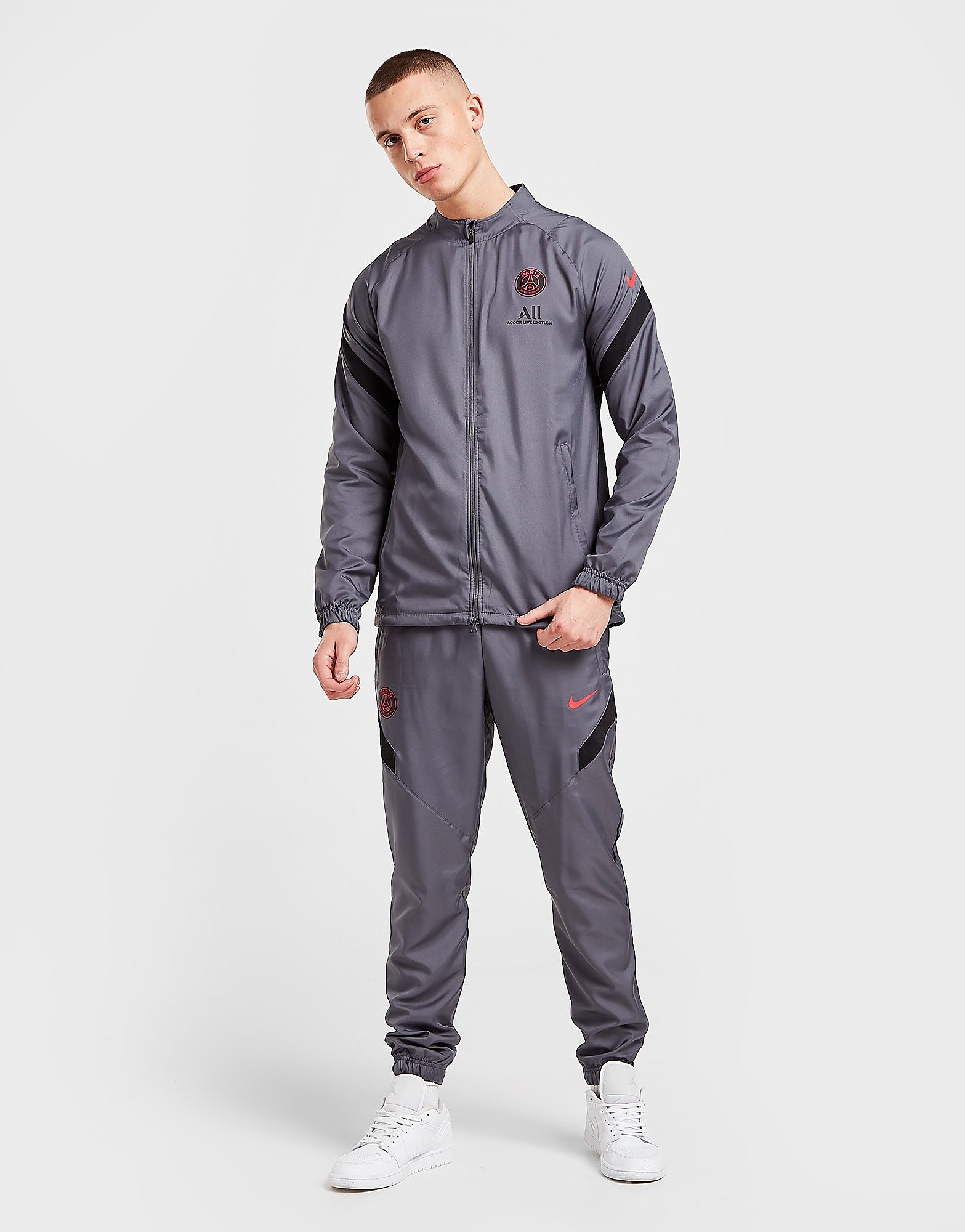 

Nike Paris Saint Germain Strike Woven Tracksuit - Grey - Mens, Grey