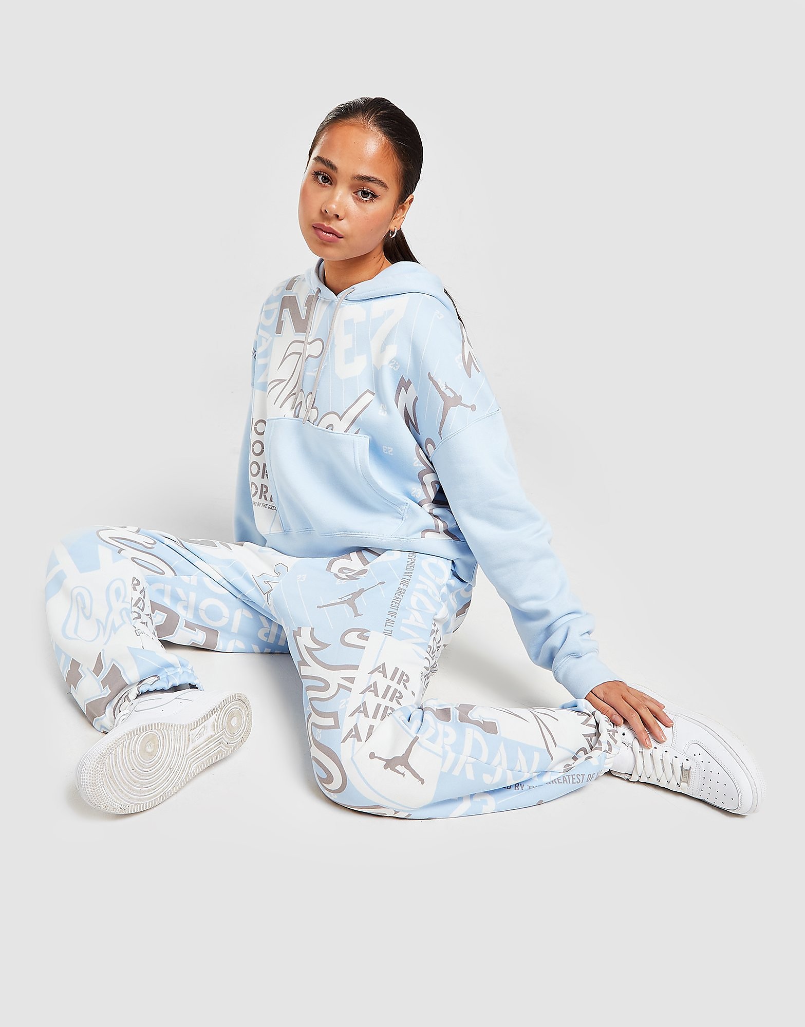 

Jordan Fleece All-over Printed Joggers - Blue - Womens, Blue