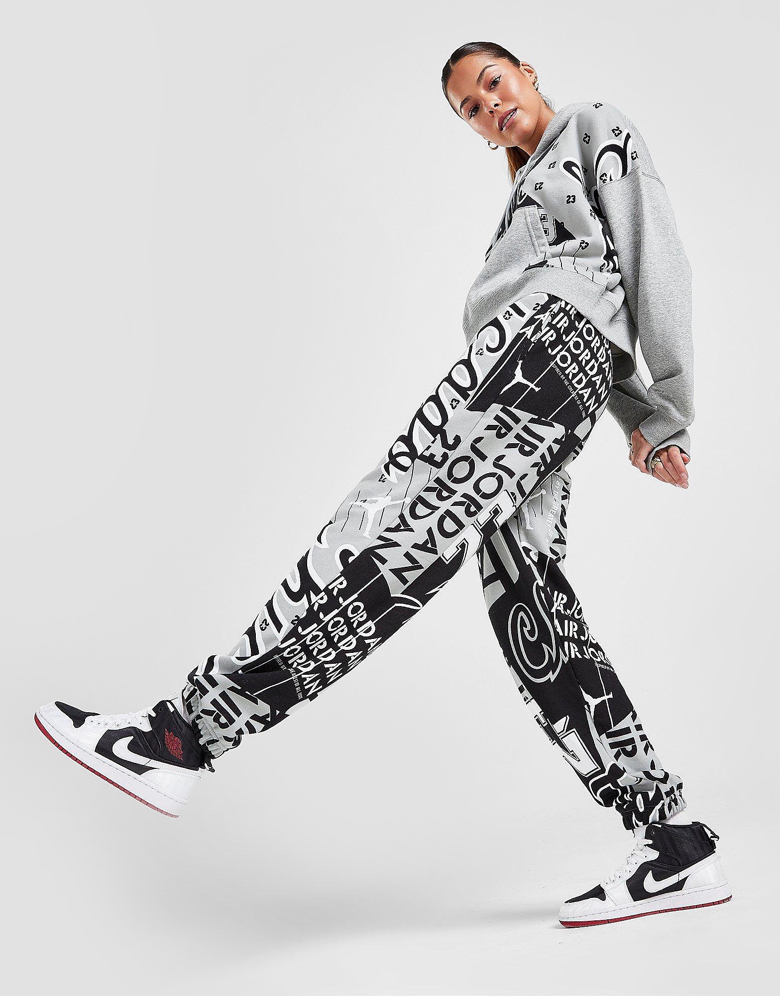 

Jordan All Over Print Fleece Joggers - Grey - Womens, Grey