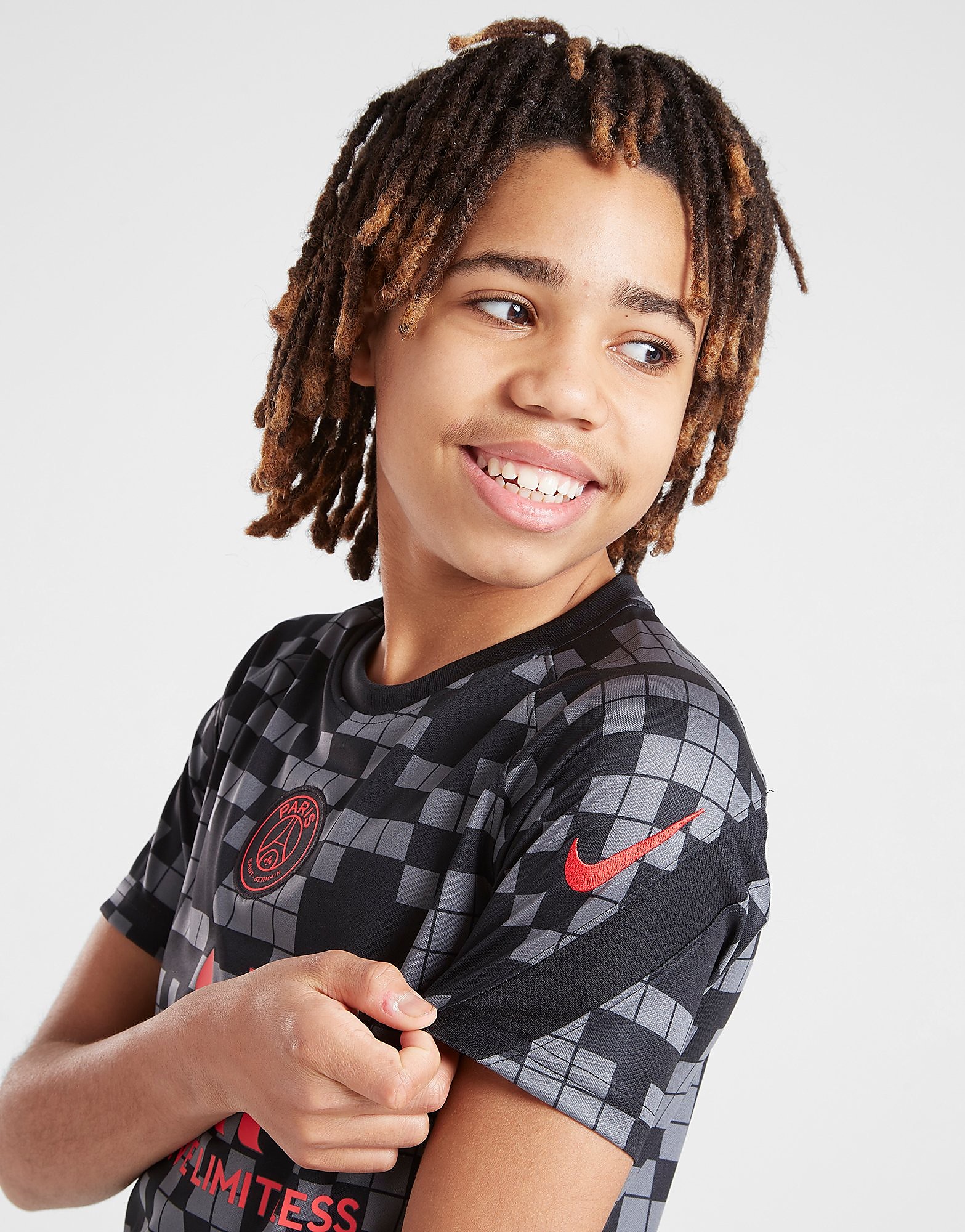 

Nike Paris Saint Germain Pre Match Shirt Junior - Black/Grey - Kids, Black/Grey