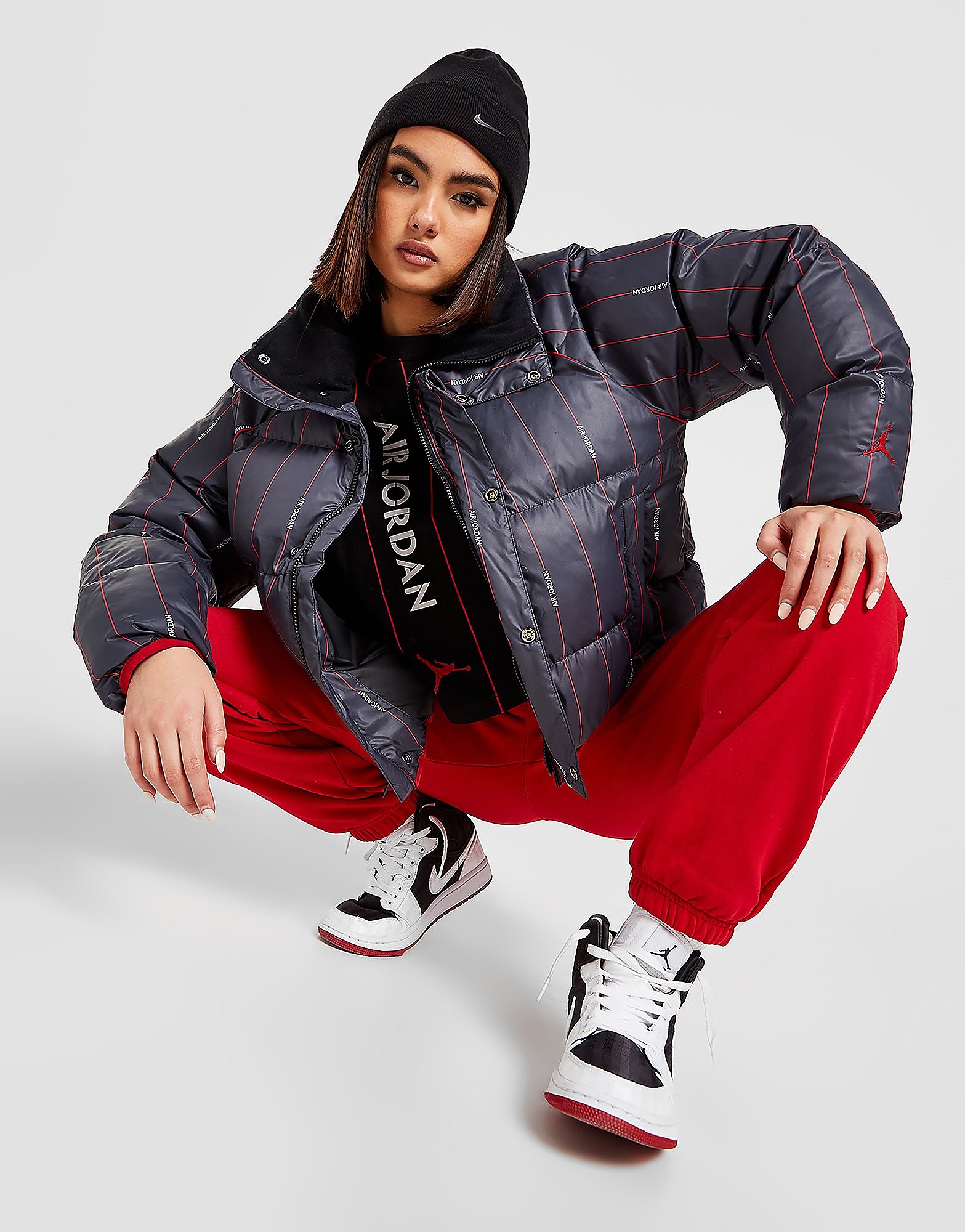 

Jordan Flight Puffer Jacket - Black - Womens, Black