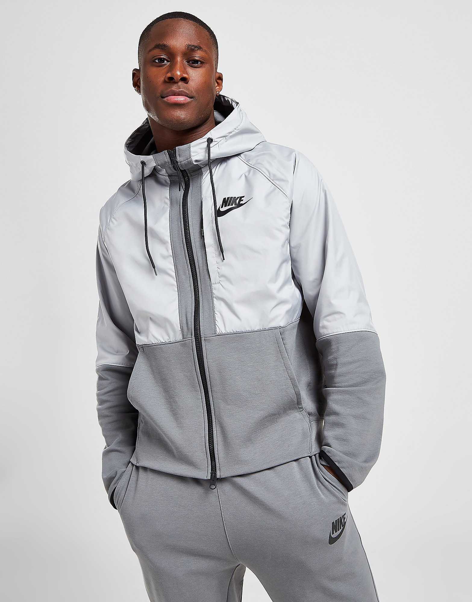 

Nike Mod Tech Essential Hoodie - Grey - Mens, Grey